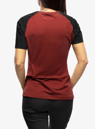 Ženska športna majica Salewa Pedroc PTC Delta T-Shirt - syrah/black out