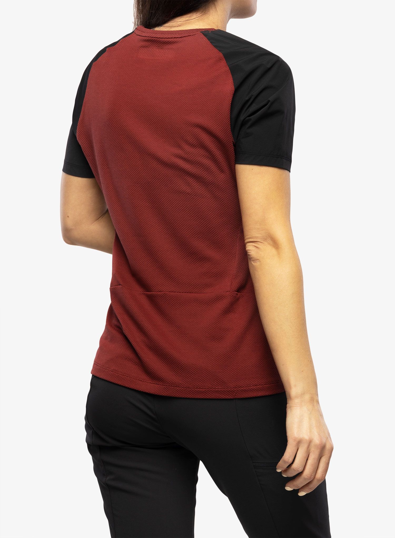 Ženska športna majica Salewa Pedroc PTC Delta T-Shirt - syrah/black out