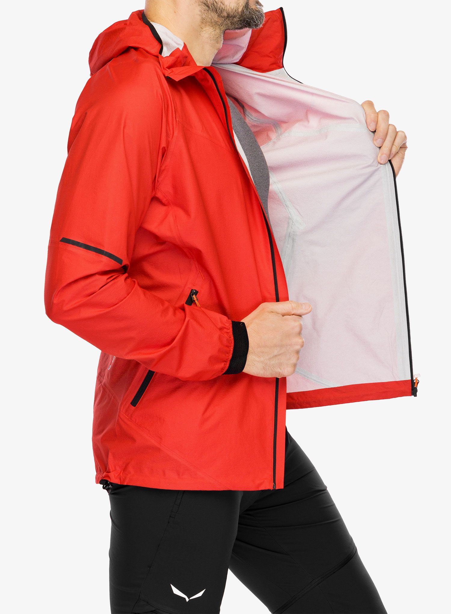 Moška jakna Salewa Pedroc PTX 2,5L Light Jacket - flame