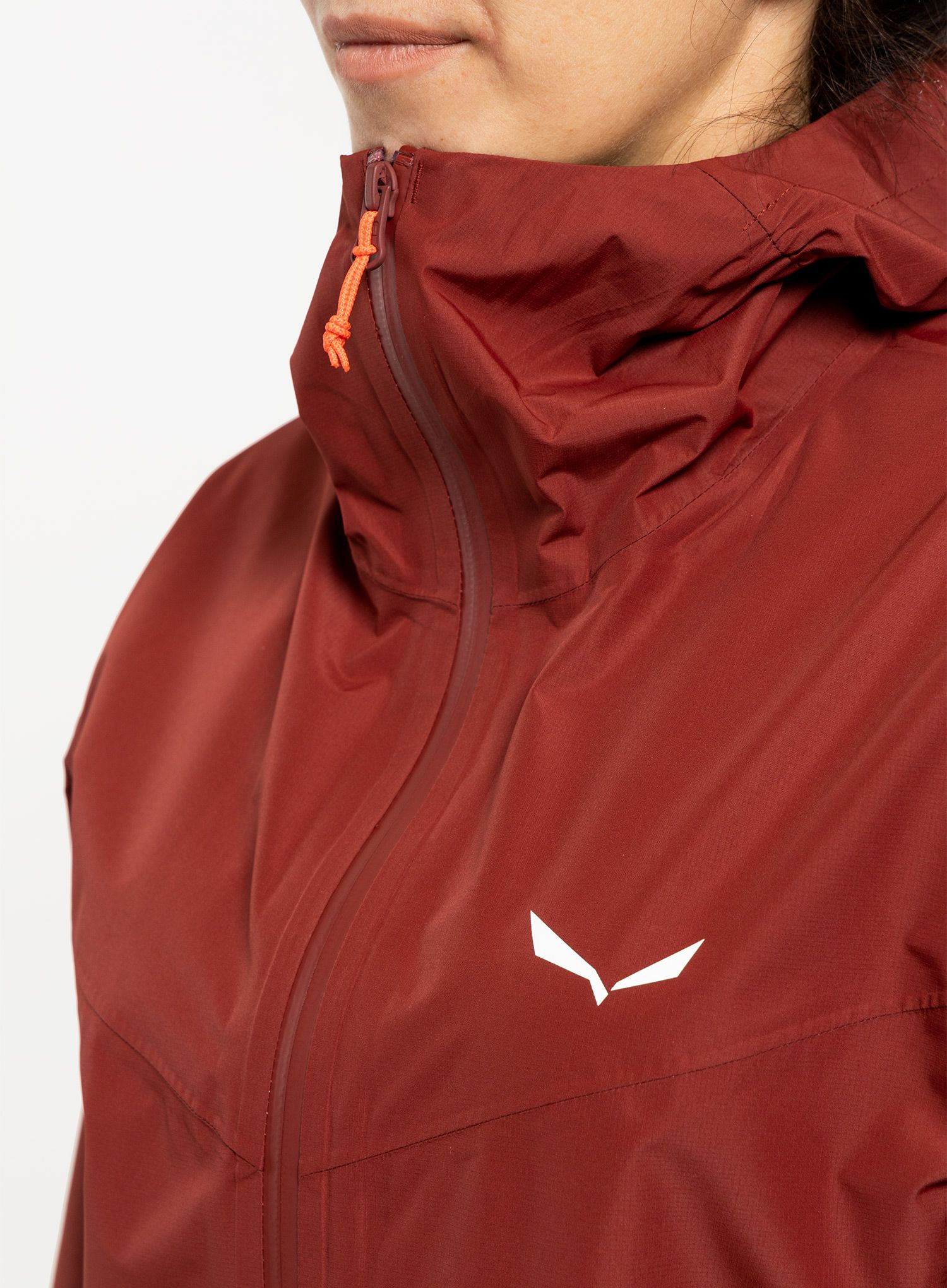Ženska nepremočljiva jakna Salewa Puez Aqua 4 PTX 2.5L Jacket - syrah