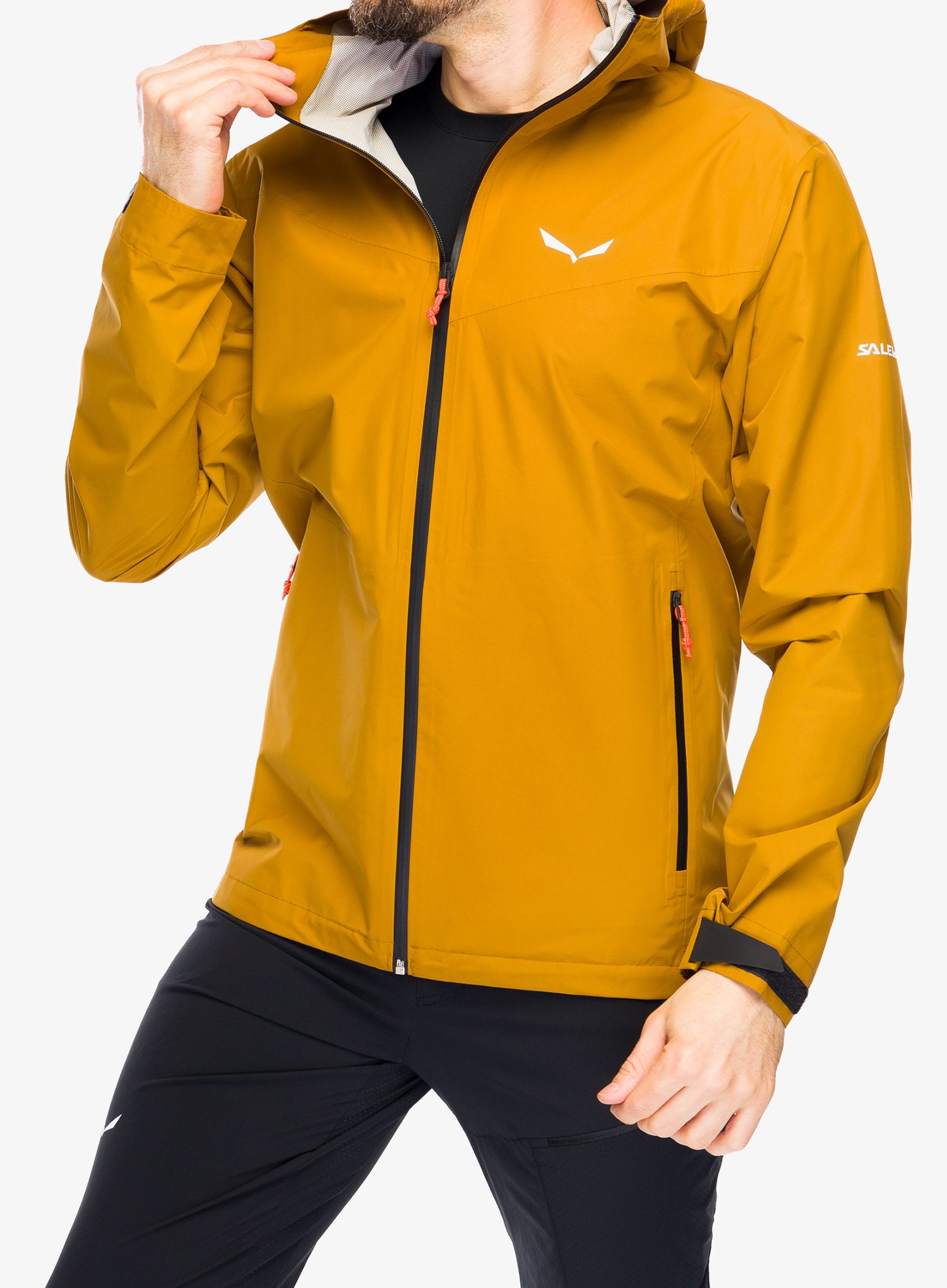 Nepremočljiva jakna Salewa Puez Aqua 4 PTX 2,5L Jacket - golden brown