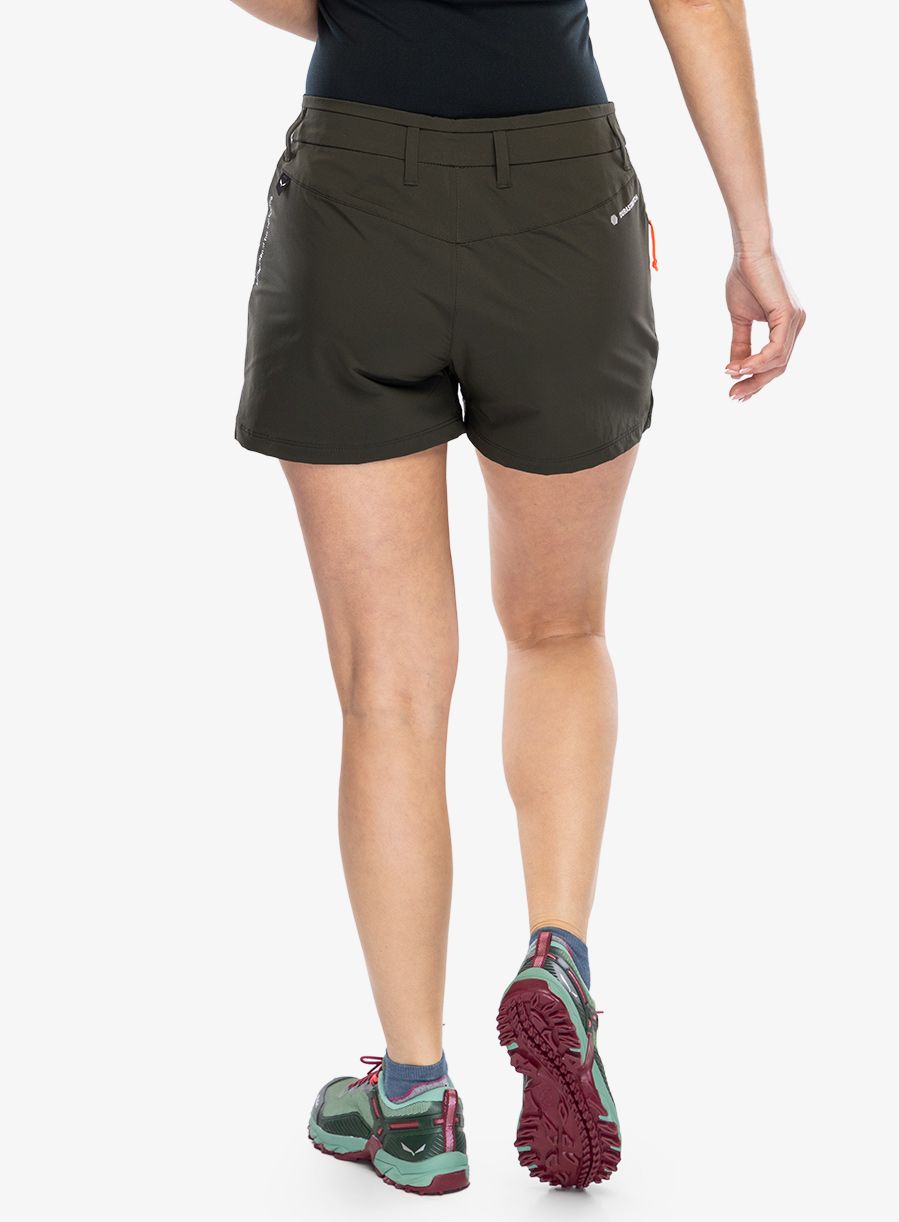 Ženske pohodniške kratke hlače Salewa Puez DST Cargo Shorts - dark olive