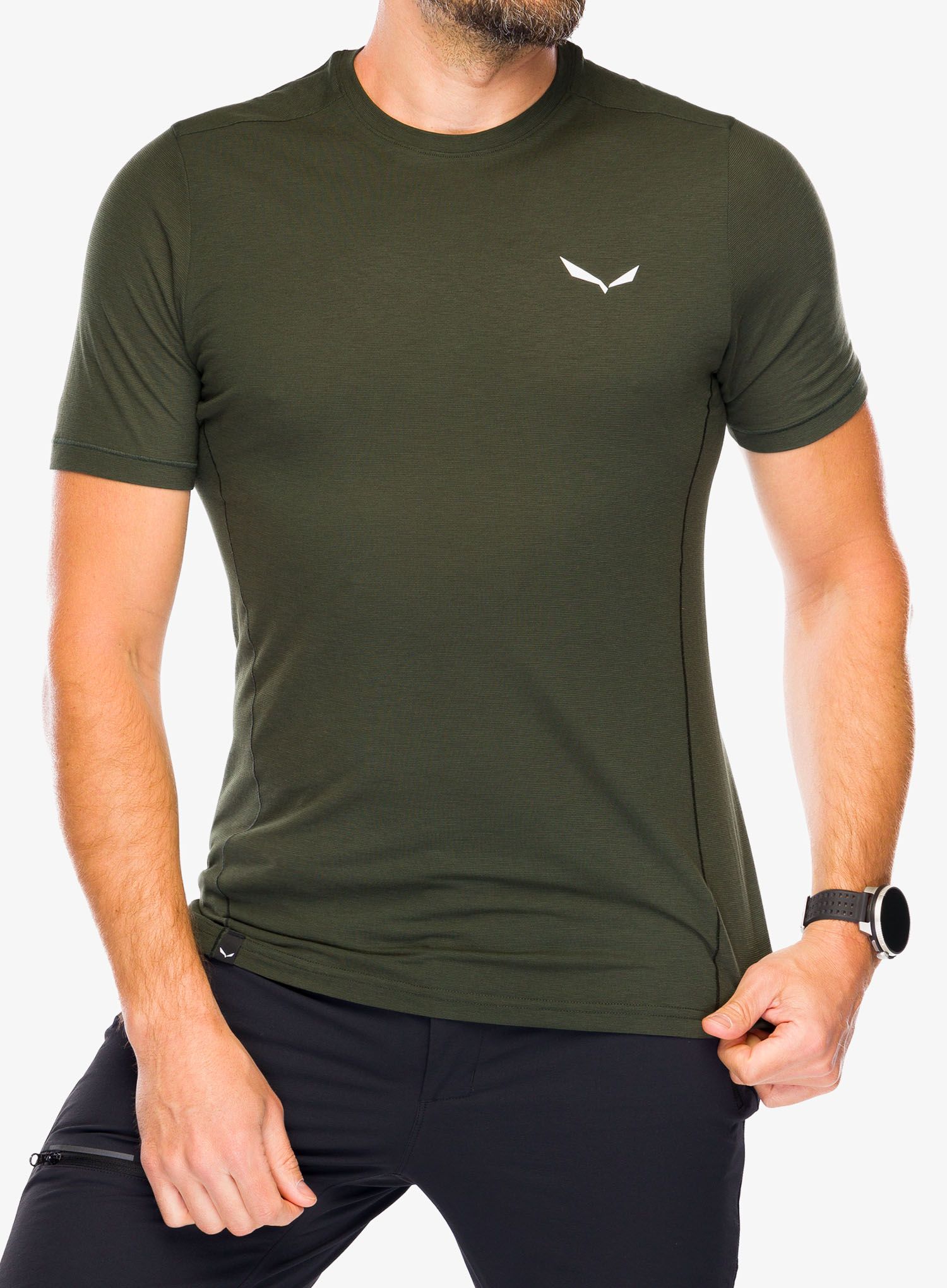Majica Salewa Puez Dry T-Shirt - dark olive