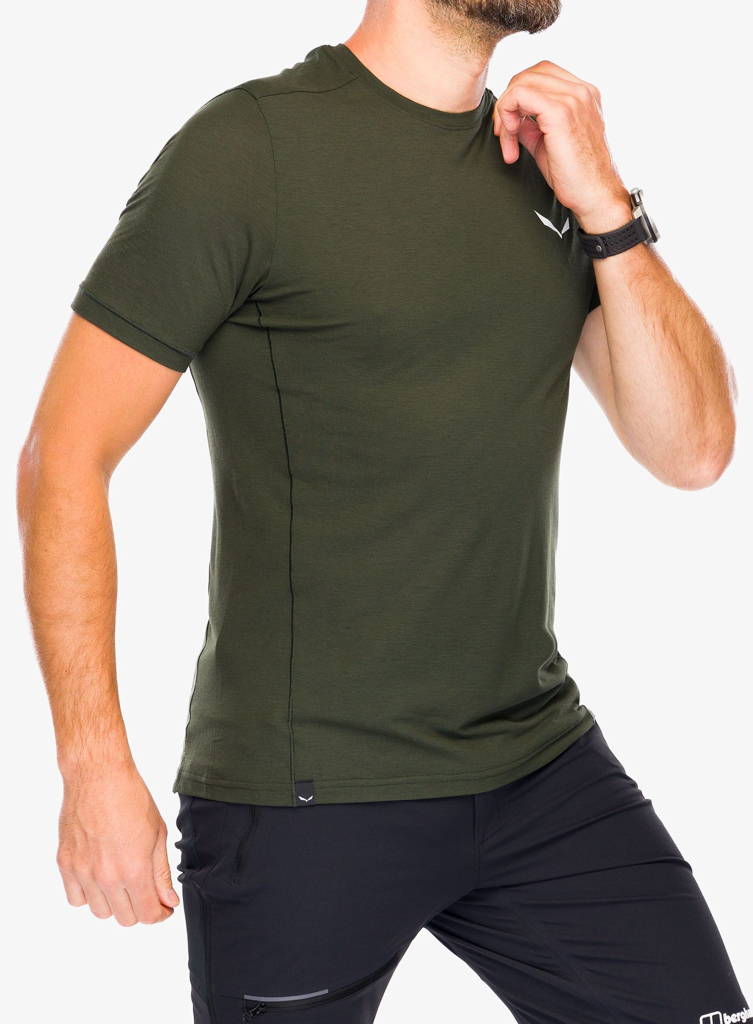 Majica Salewa Puez Dry T-Shirt - dark olive