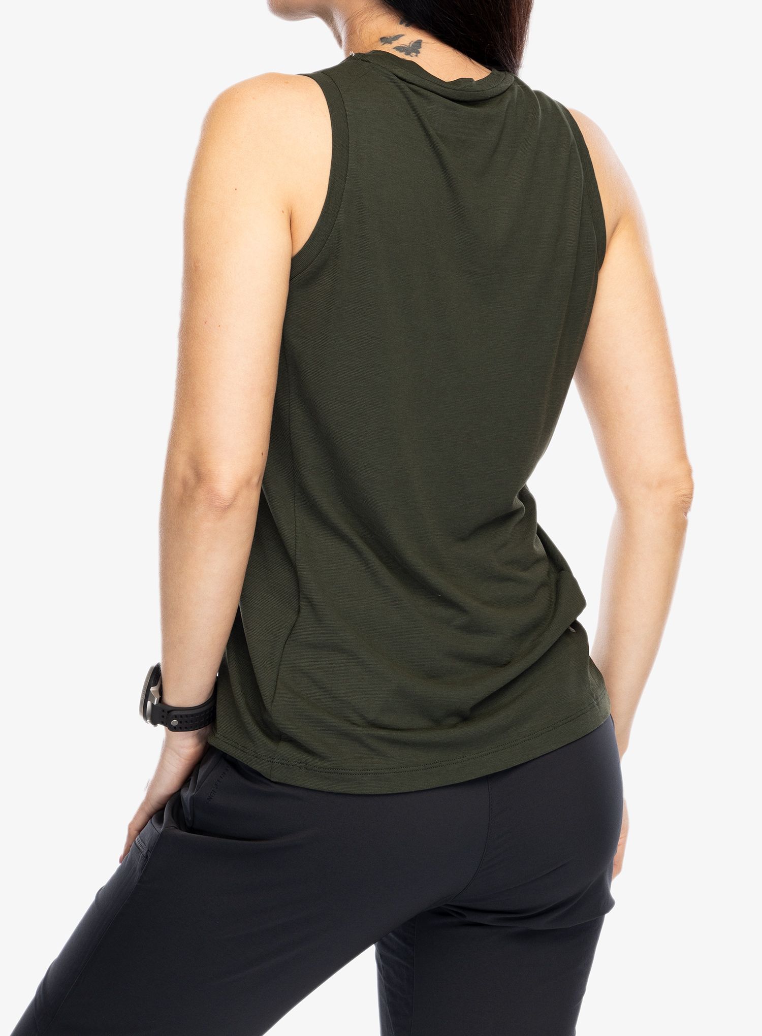 Ženska termo majica Salewa Puez Dry Tankt - dark olive