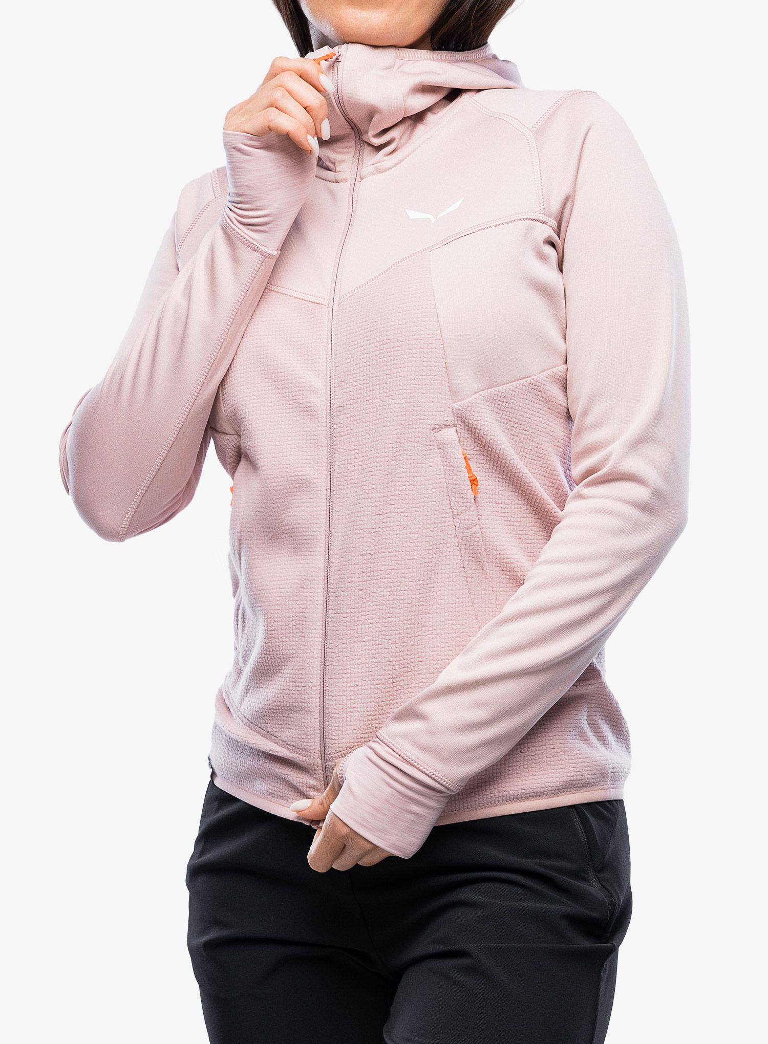 Ženska jopica Salewa Puez Hybrid PL HD Jacket - zephyr