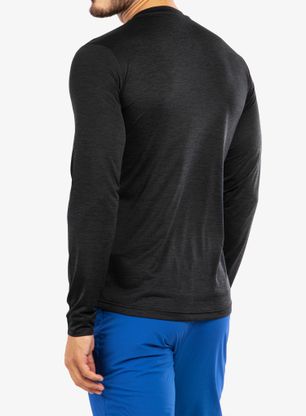Jopica Salewa Puez Melange Dry L/S Tee - black out melange