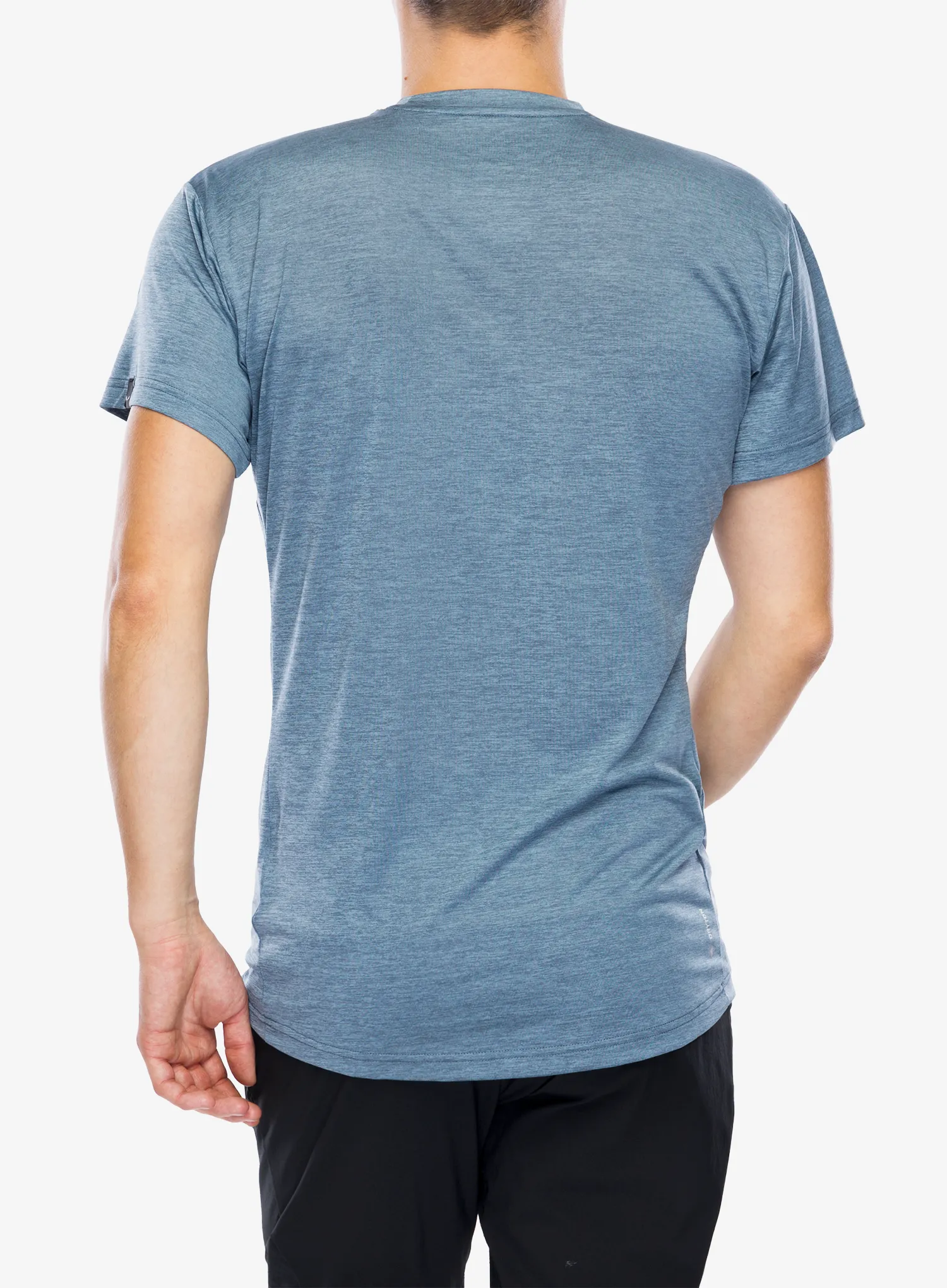 Majica Salewa Puez Melange Dry S/S Tee - java blue melange