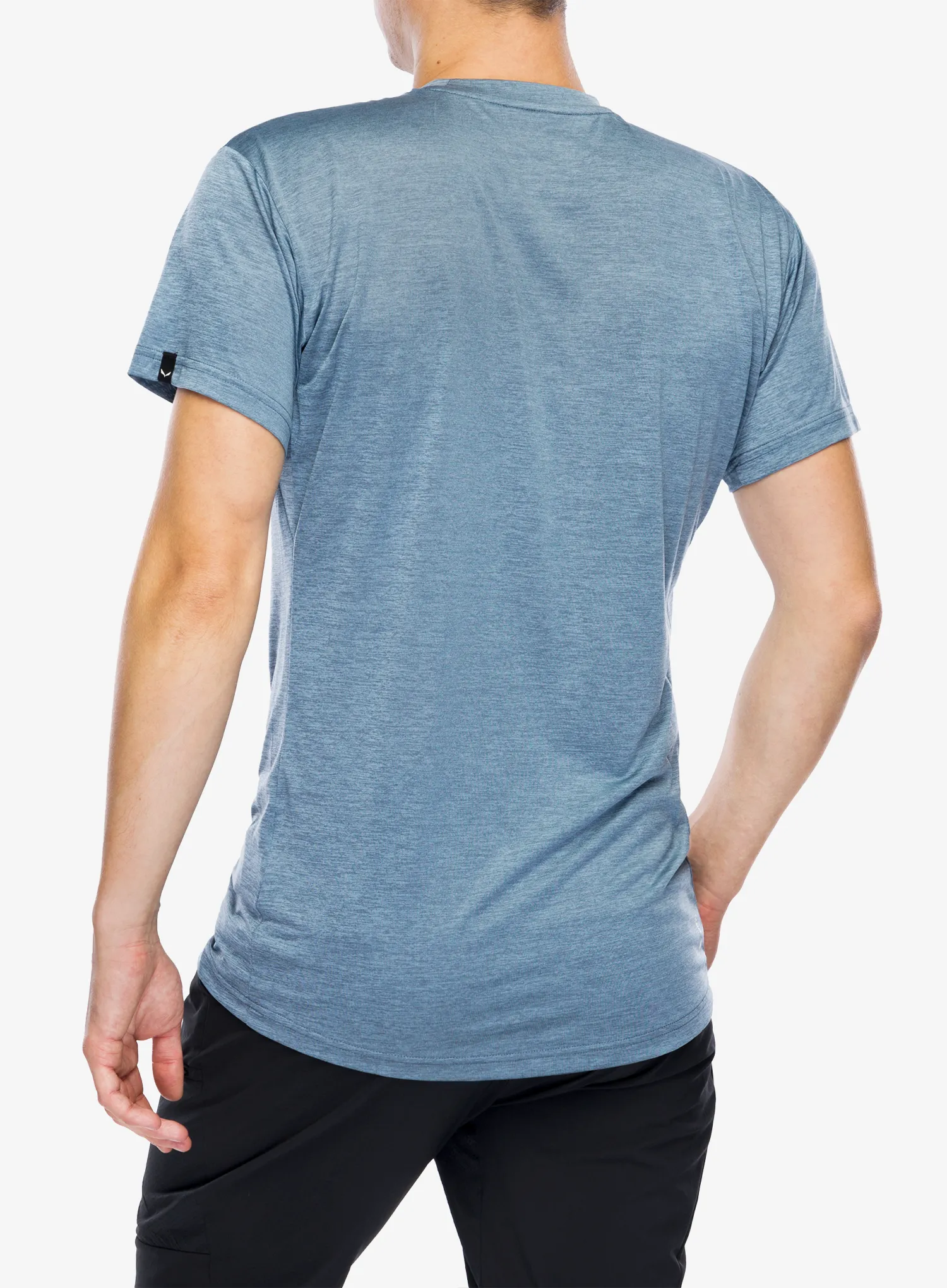 Majica Salewa Puez Melange Dry S/S Tee - java blue melange