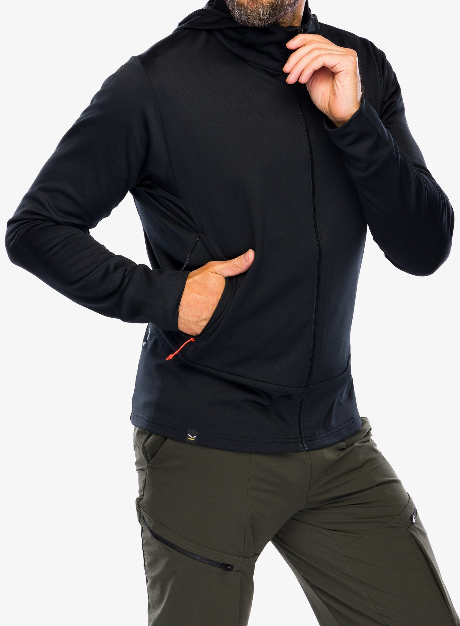 Flis Salewa Puez PL HD Jacket - black out