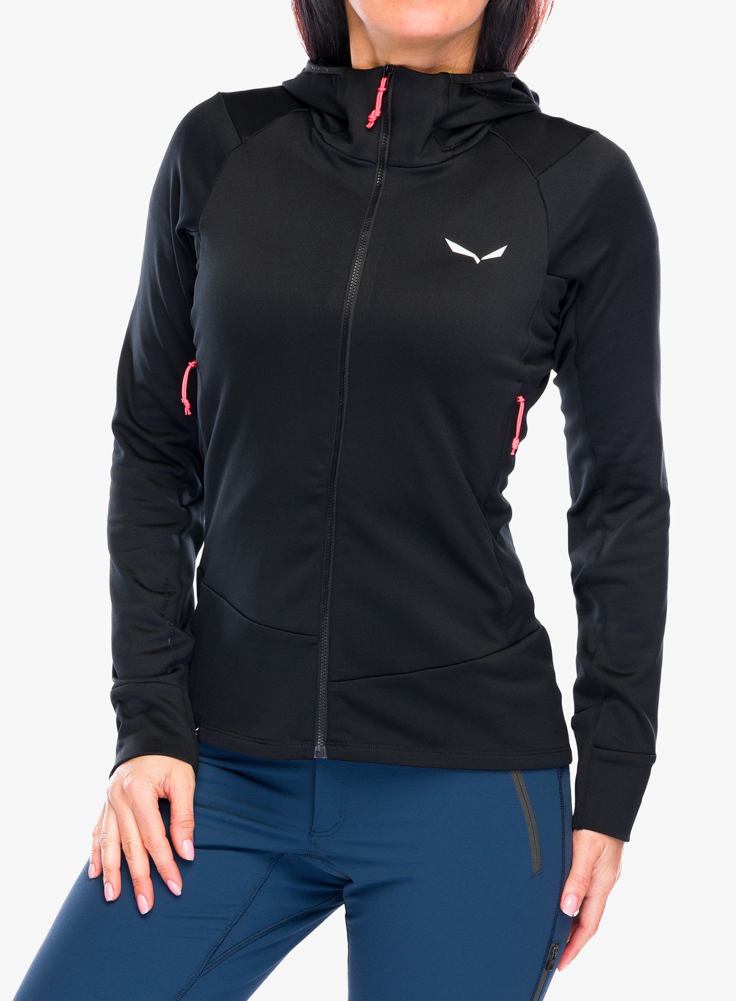 Ženski flis Salewa Puez PL HD Jacket - black out