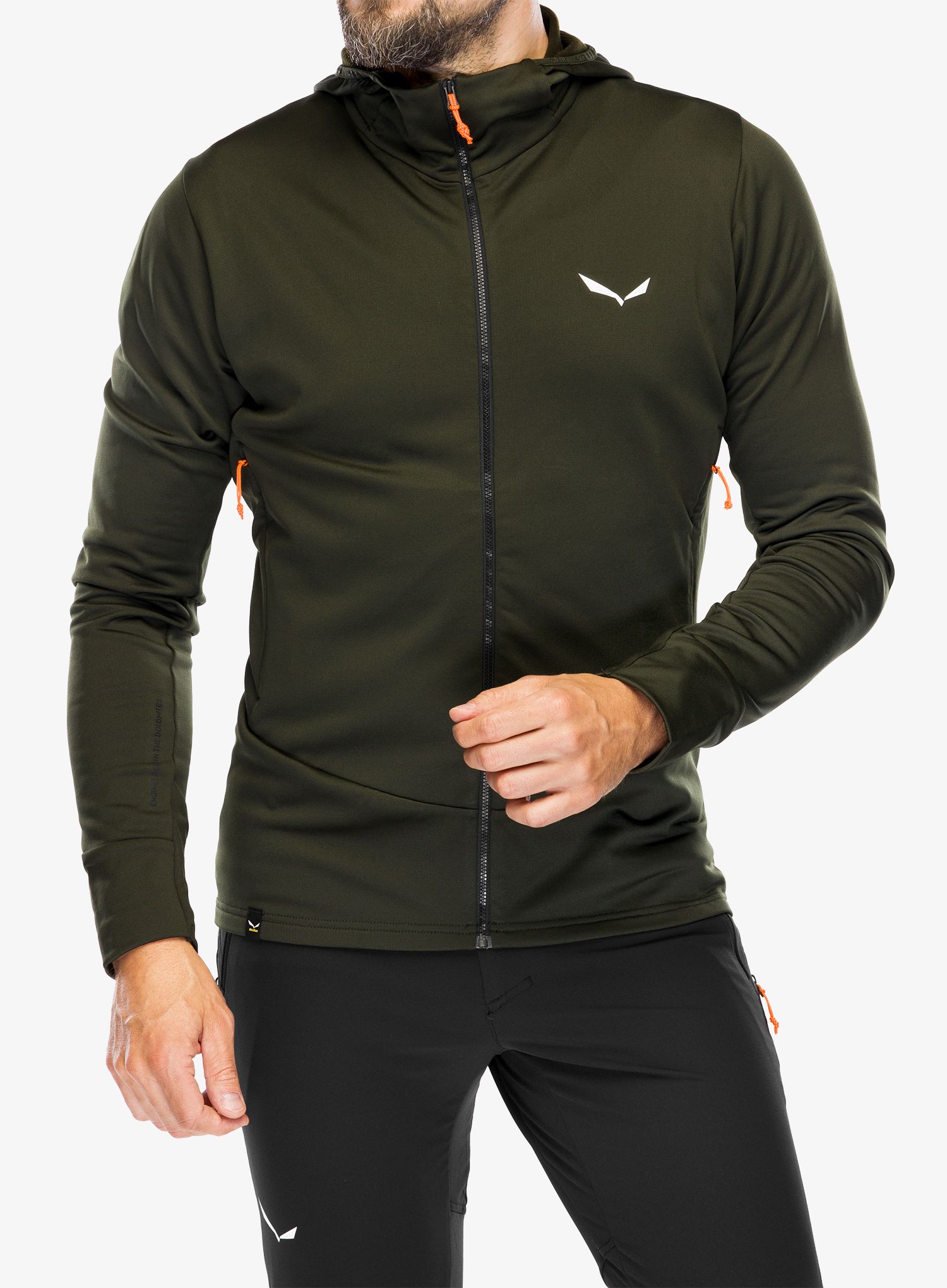 Flis Salewa Puez PL HD Jacket - dark olive