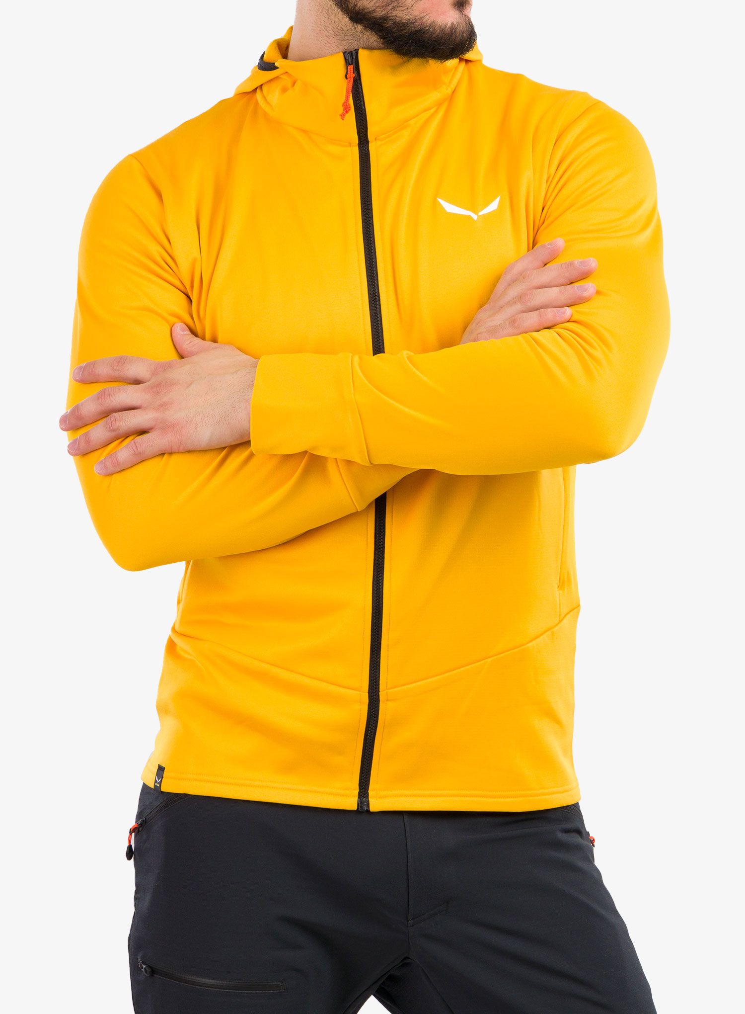 Flis Salewa Puez PL HD Jacket - gold/black out