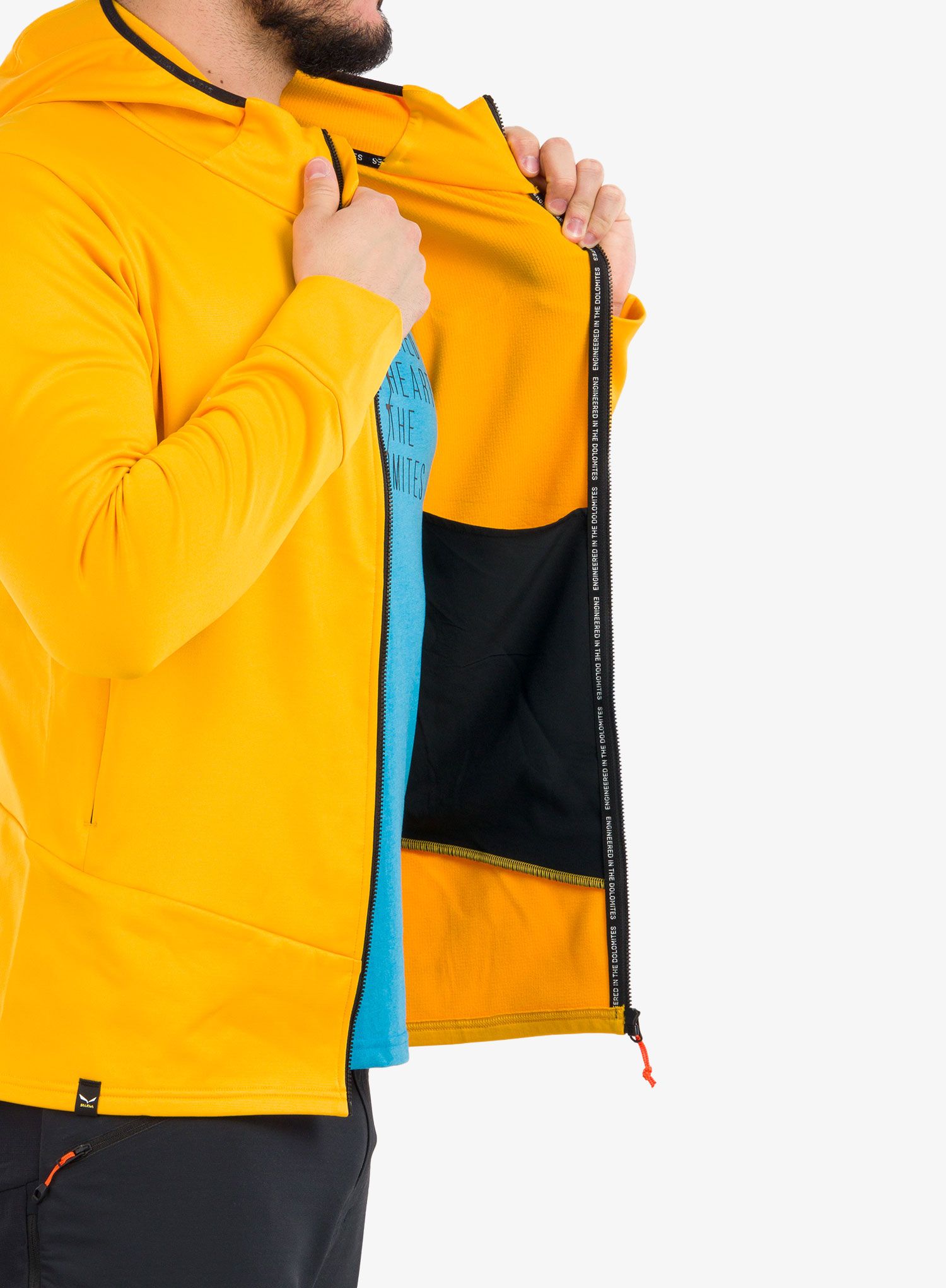 Flis Salewa Puez PL HD Jacket - gold/black out