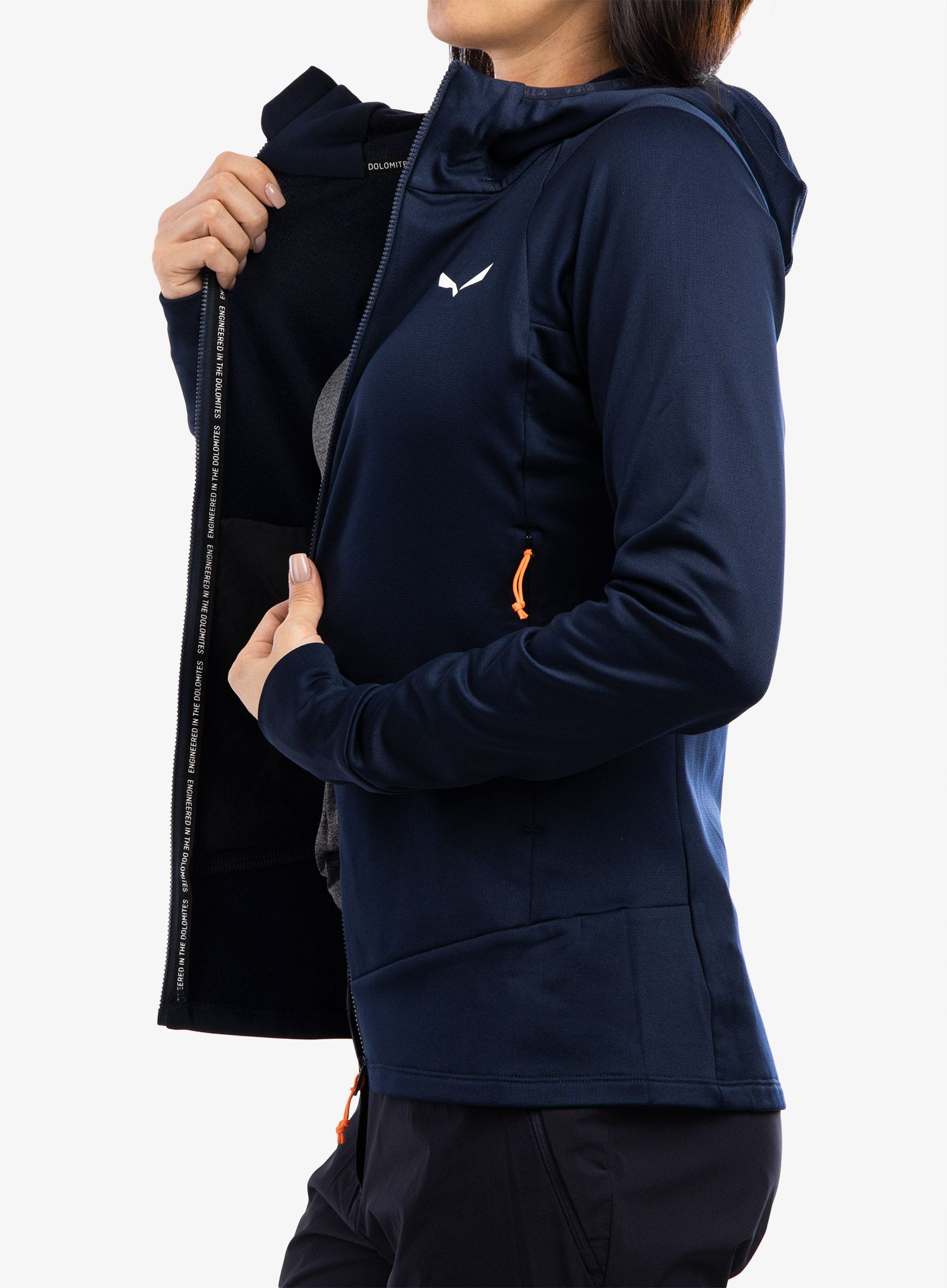 Ženski flis Salewa Puez PL HD Jacket - navy blazer