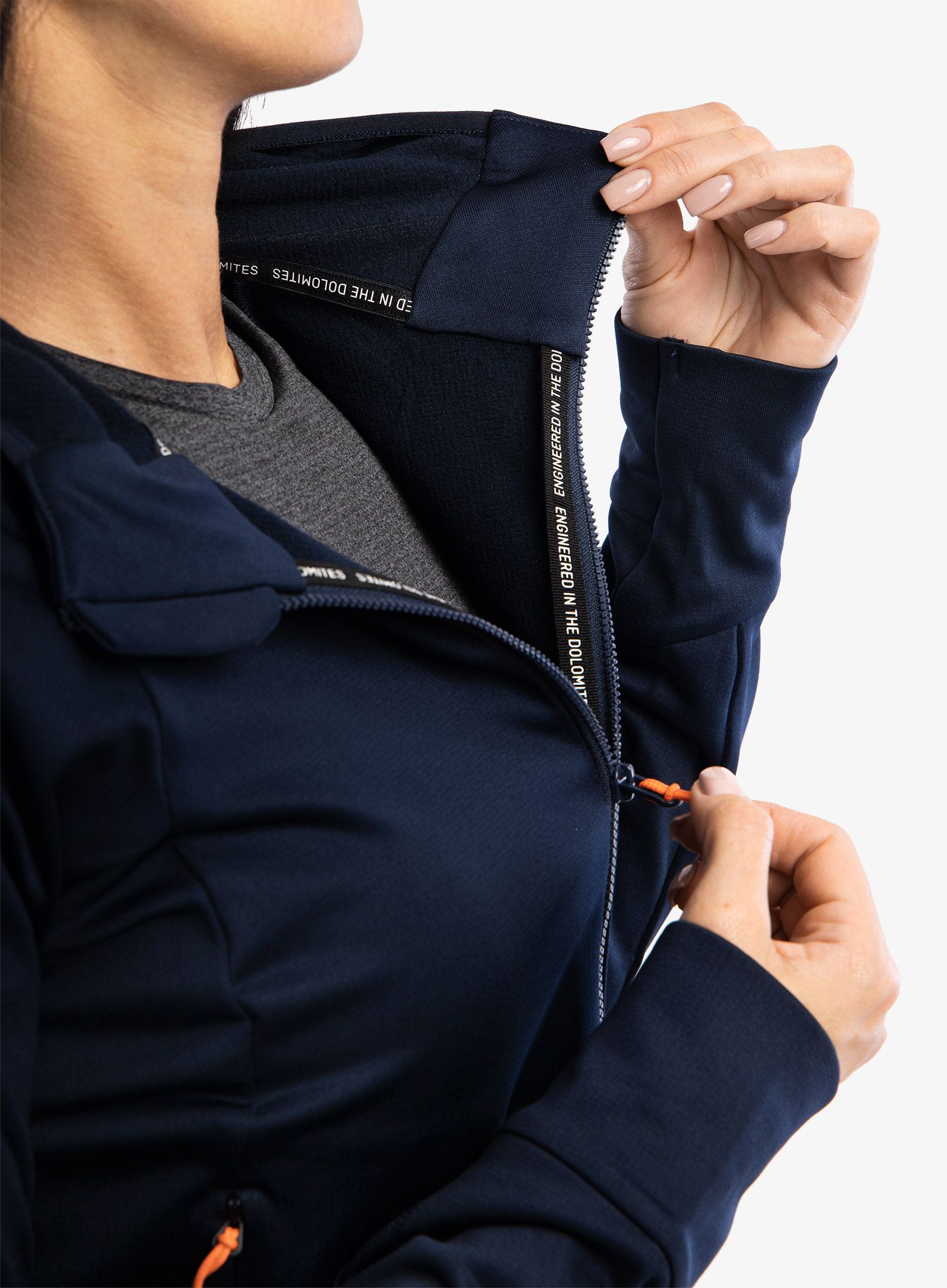 Ženski flis Salewa Puez PL HD Jacket - navy blazer