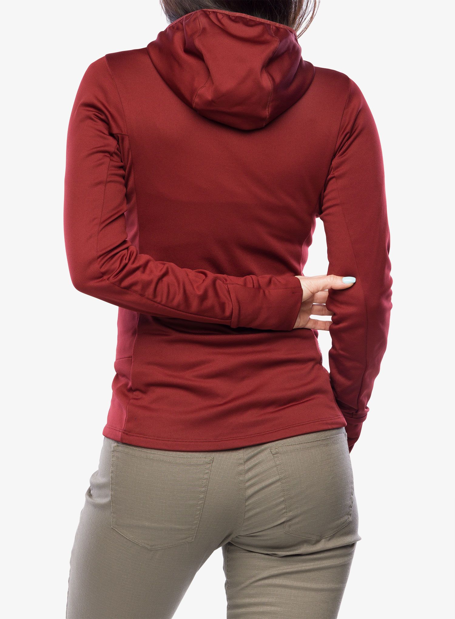 Ženski flis Salewa Puez PL HD Jacket - syrah