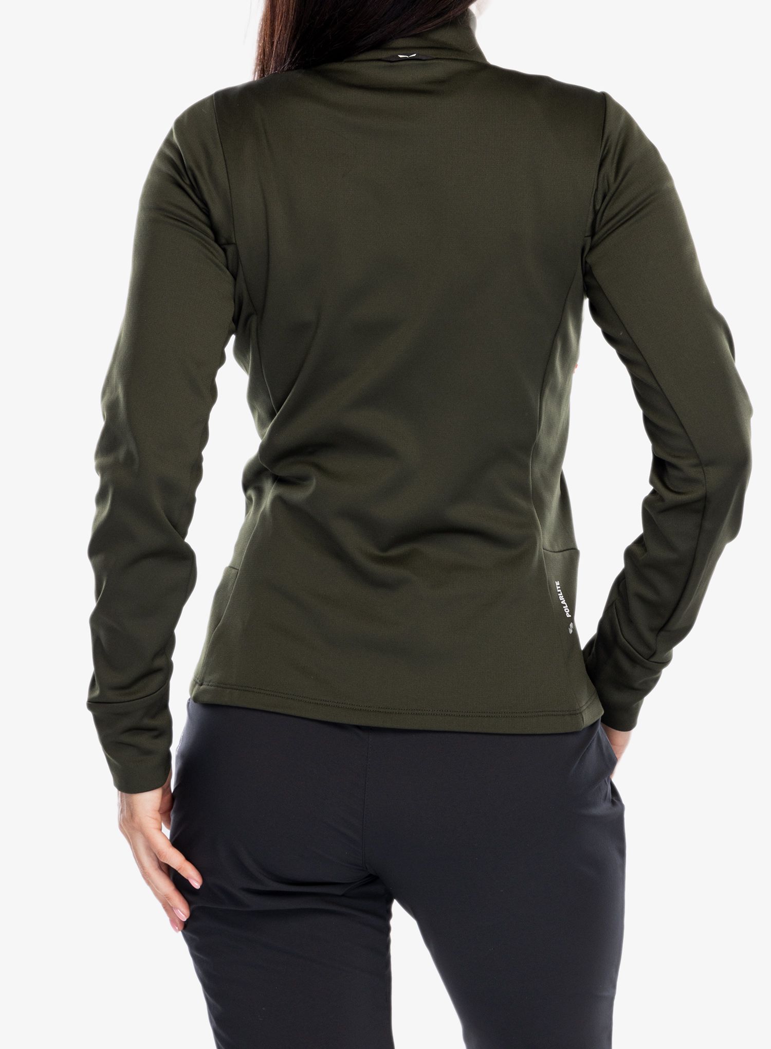 Ženski flis Salewa Puez PL Jacket - dark olive
