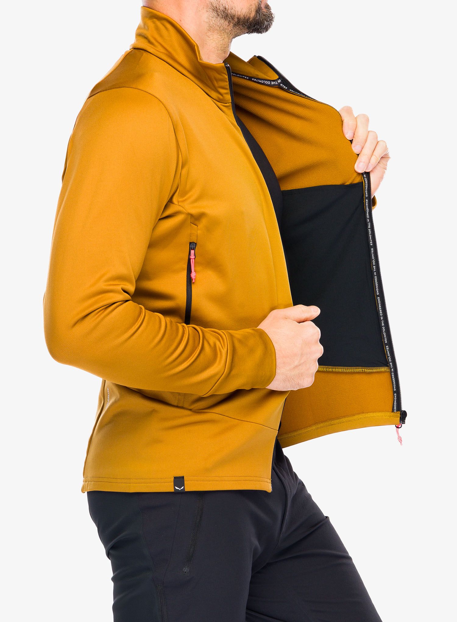 Flis Salewa Puez PL Jacket - golden/black