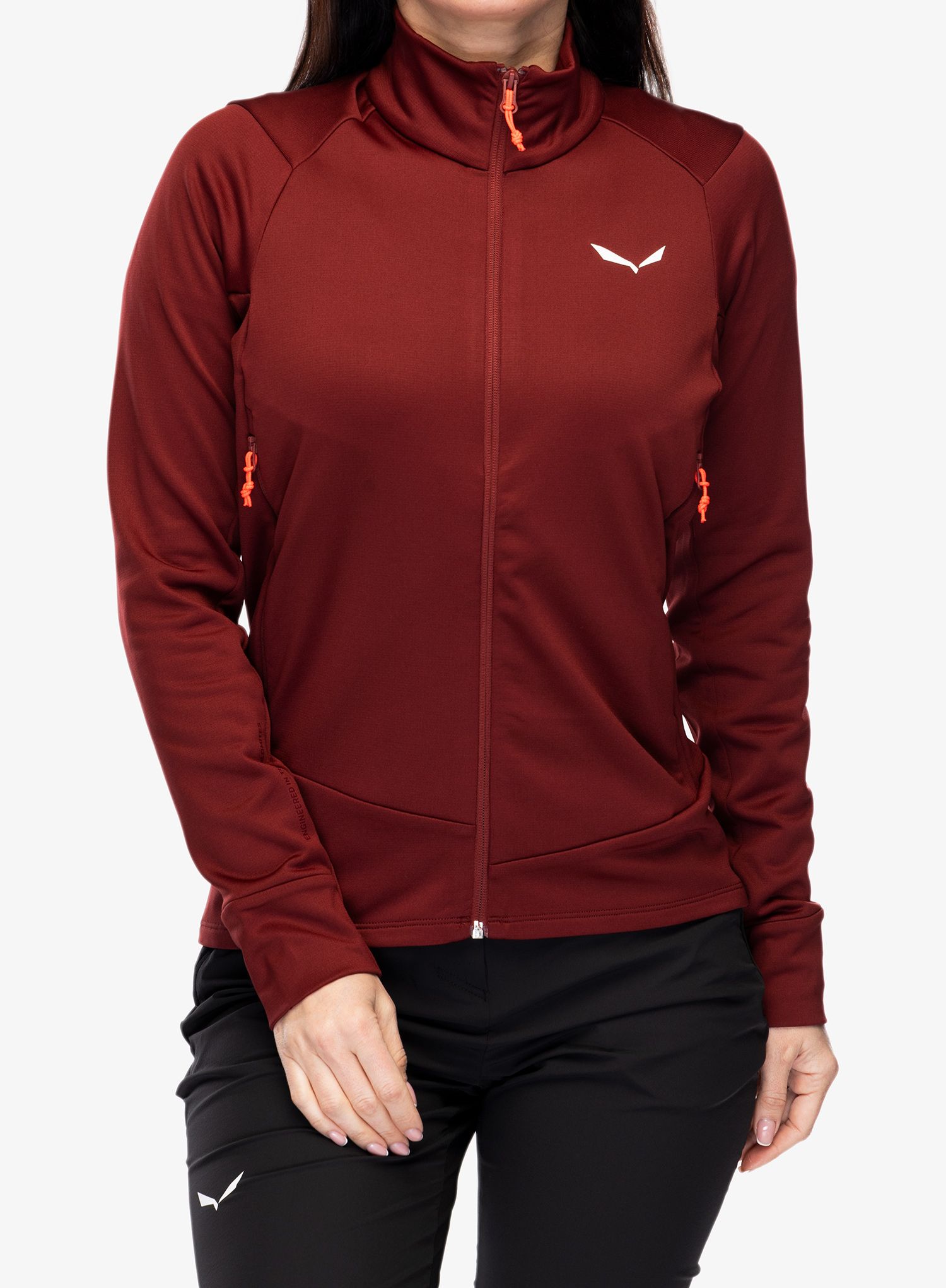 Ženski flis Salewa Puez PL Jacket - syrah