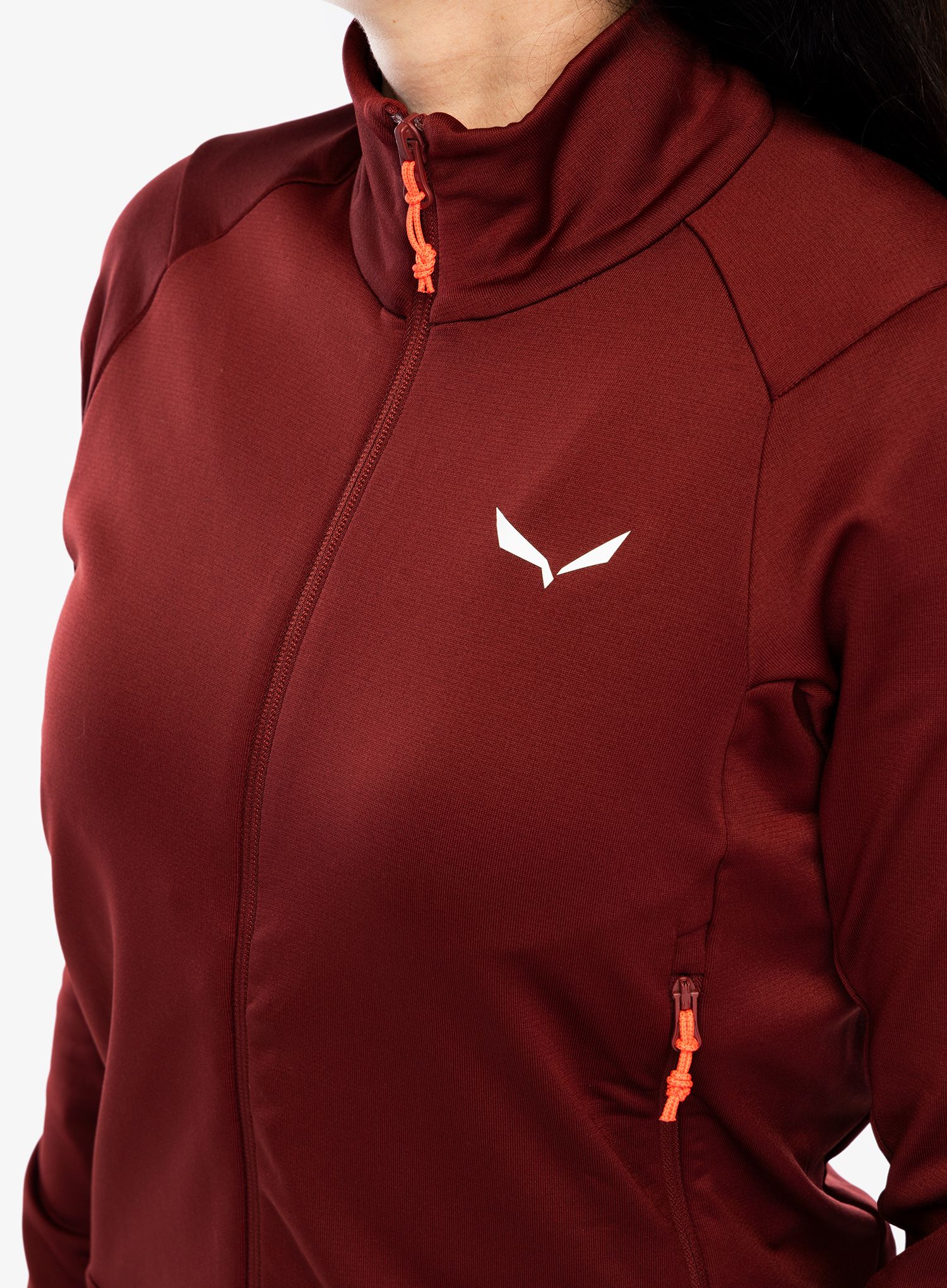 Ženski flis Salewa Puez PL Jacket - syrah