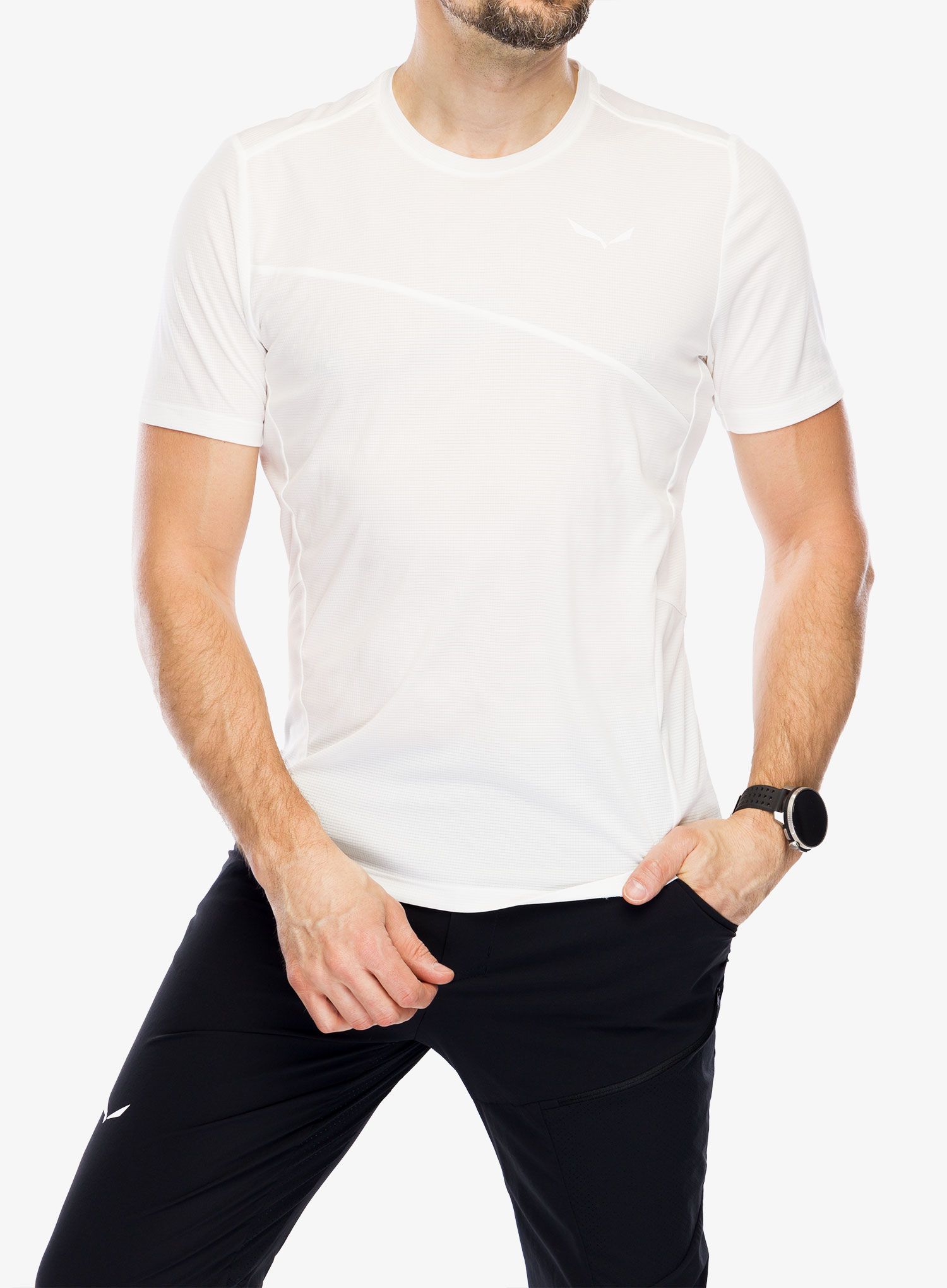 Športna majica Salewa Puez Sporty Dry T-Shirt - white