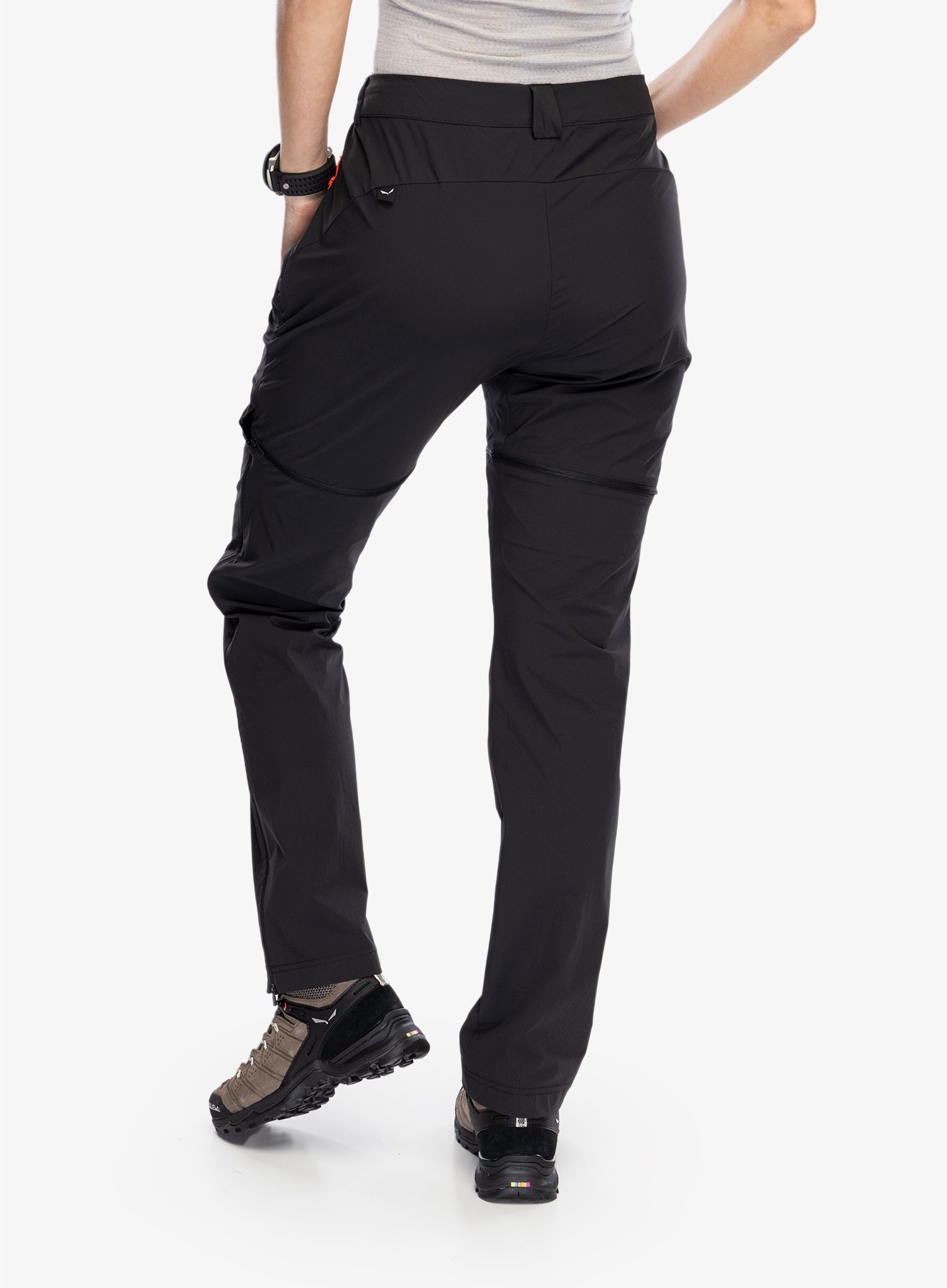 Ženske treking hlače Salewa Puez Talvena DST 2/1 Pant - black out