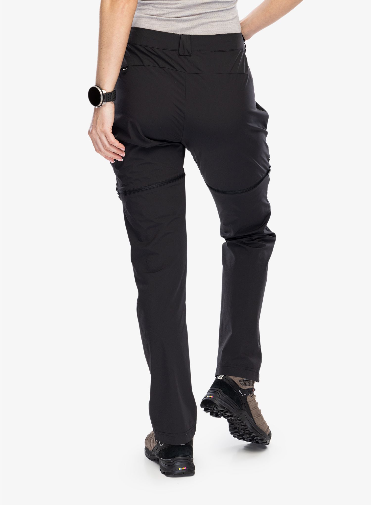 Ženske treking hlače Salewa Puez Talvena DST 2/1 Pant - black out