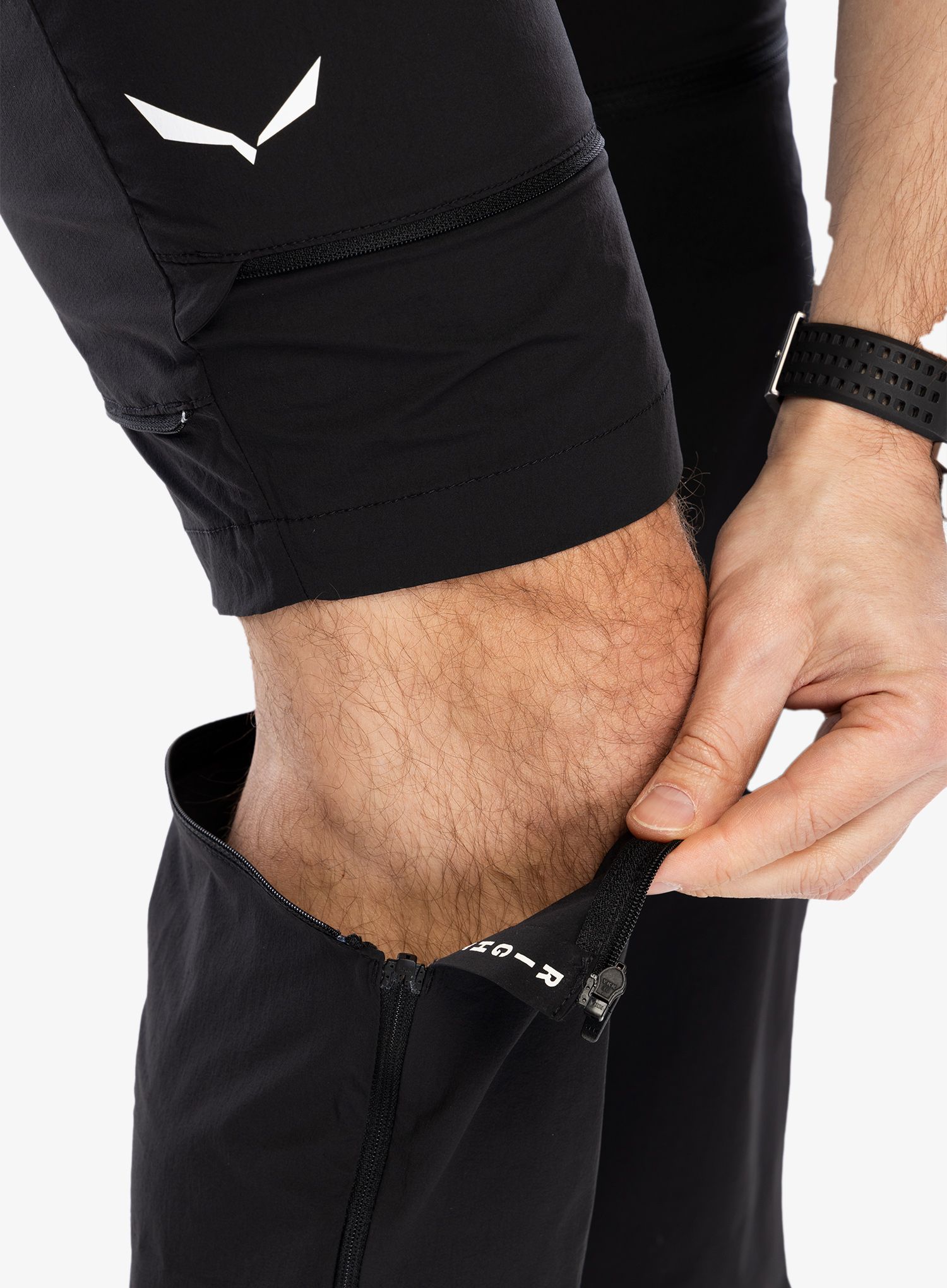 Pohodniške hlače Salewa Puez Talveno DST 2/1 Pant - black out