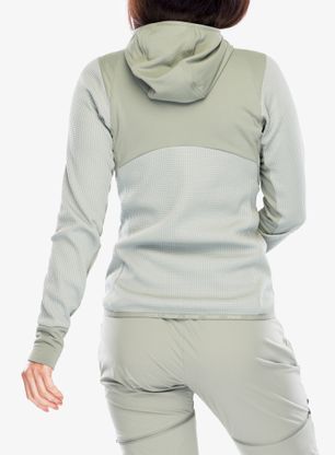 Ženski flis Salewa Puez Waffle Hyb PL HD Jacket - shadow