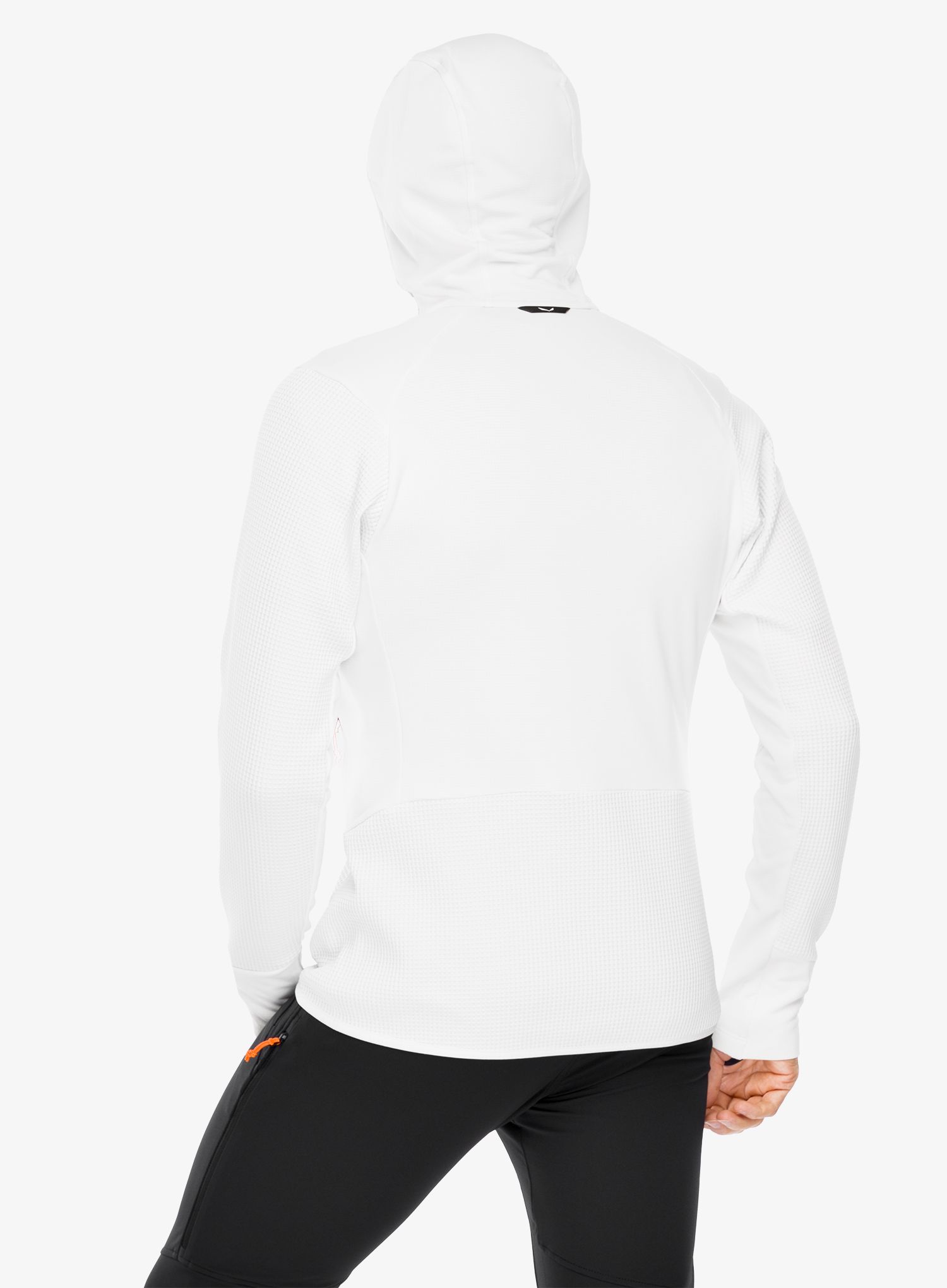 Jopica s kapuco Salewa Puez Waffle Hyb PL HD Jacket - white