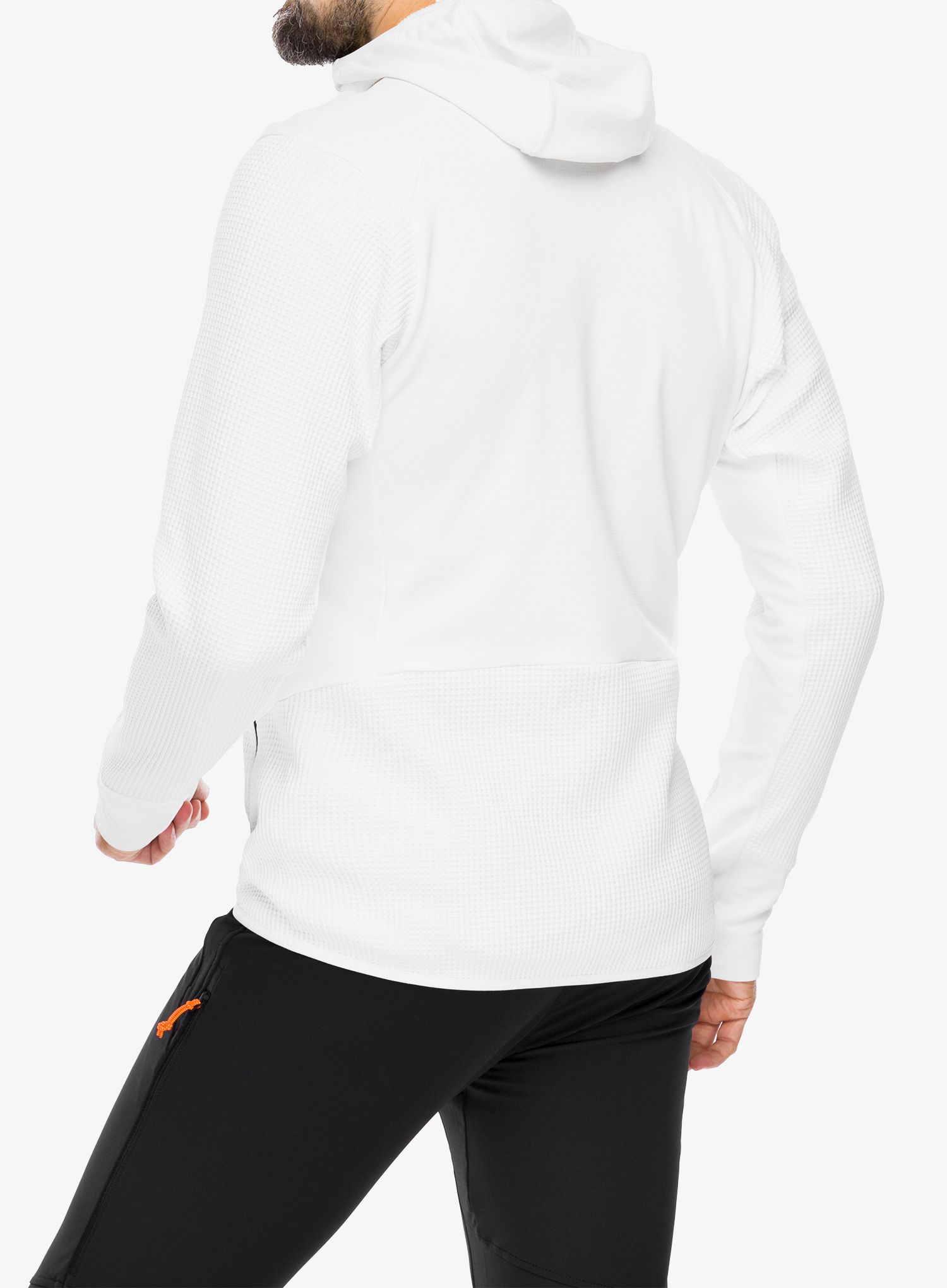 Jopica s kapuco Salewa Puez Waffle Hyb PL HD Jacket - white