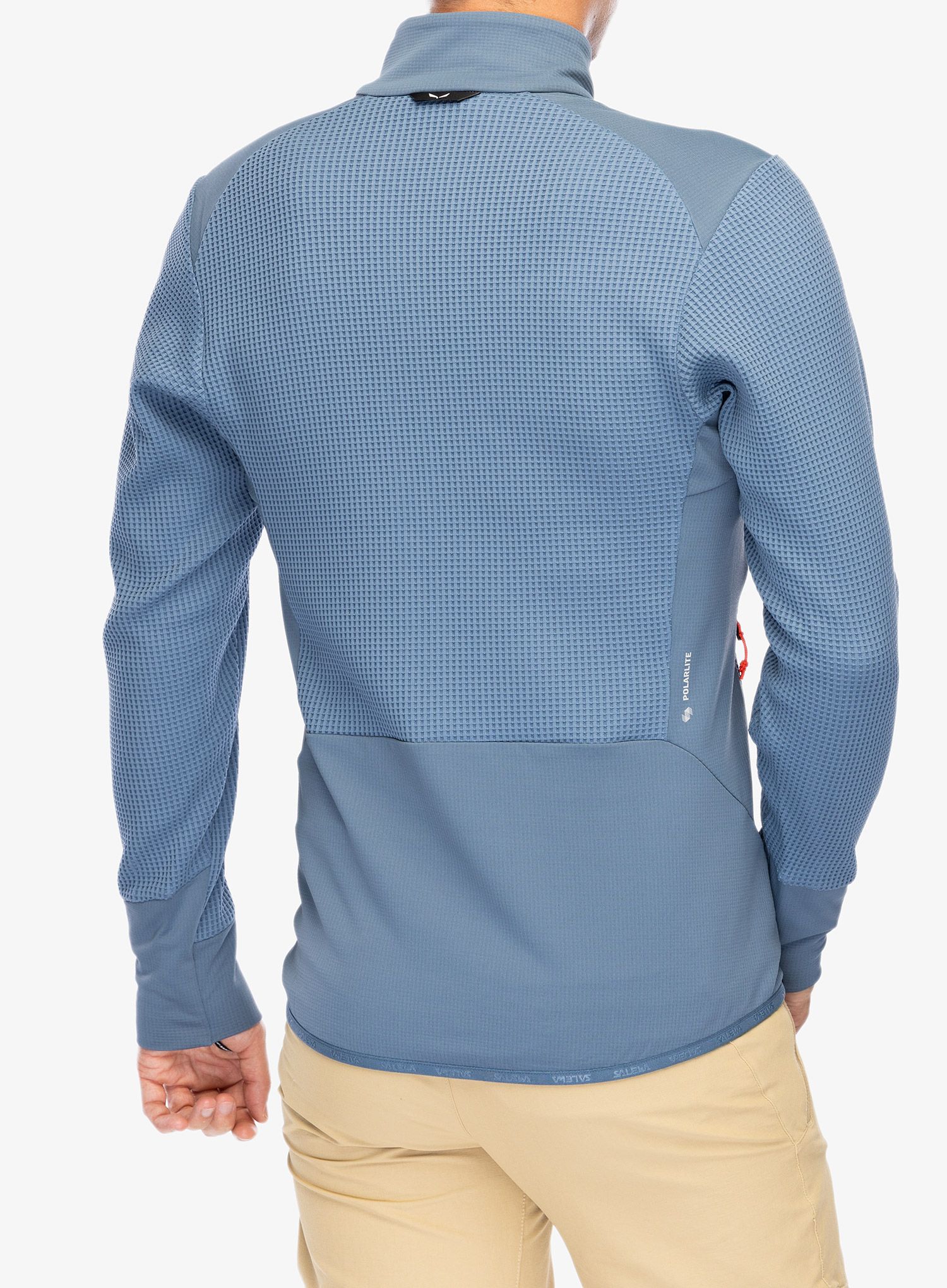 Jopica na zadrgo Salewa Puez Waffle Hyb PL Jacket  - java blue