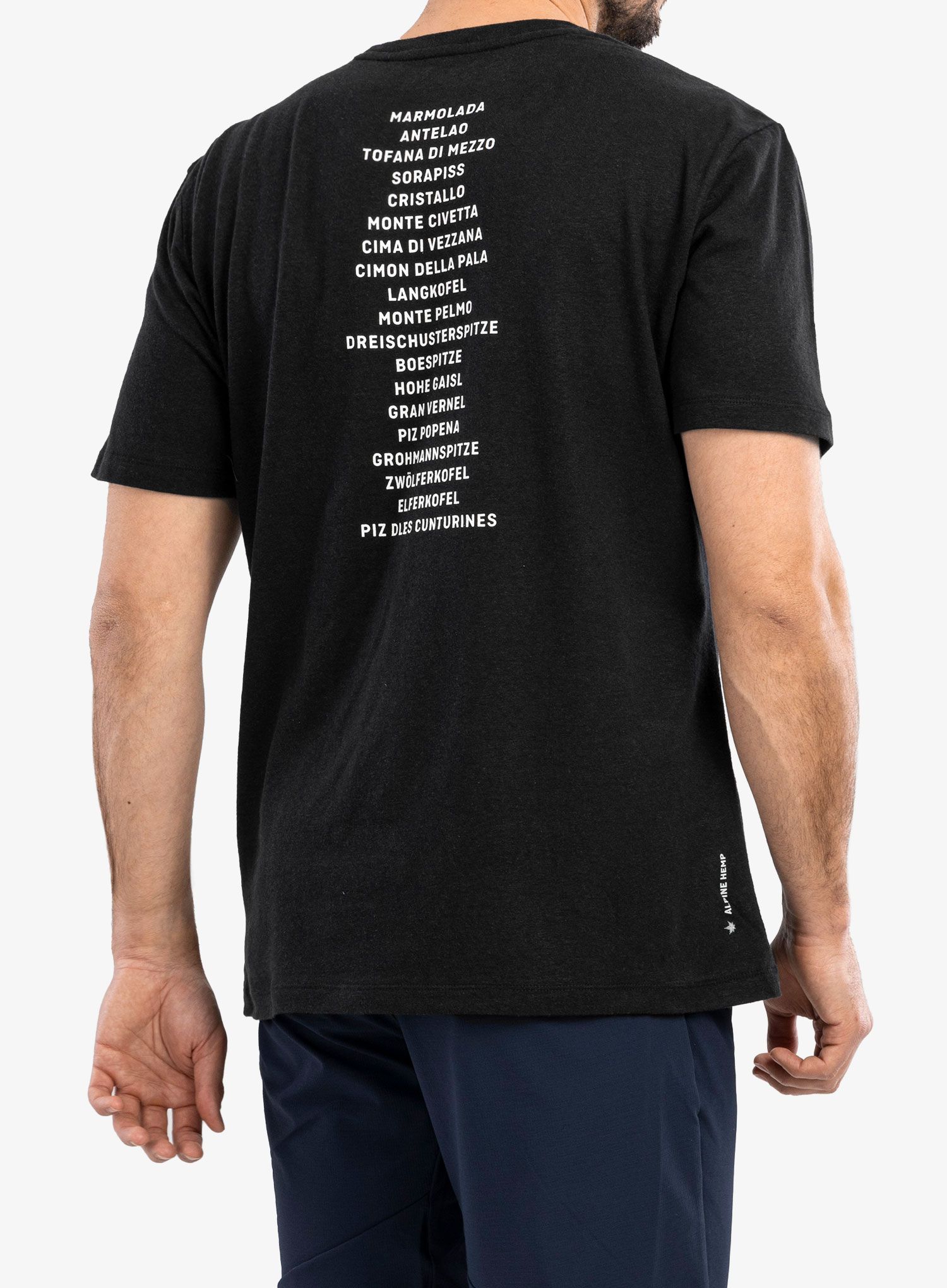Moška majica Salewa Pure Dolomites Hemp T-shirt - black out