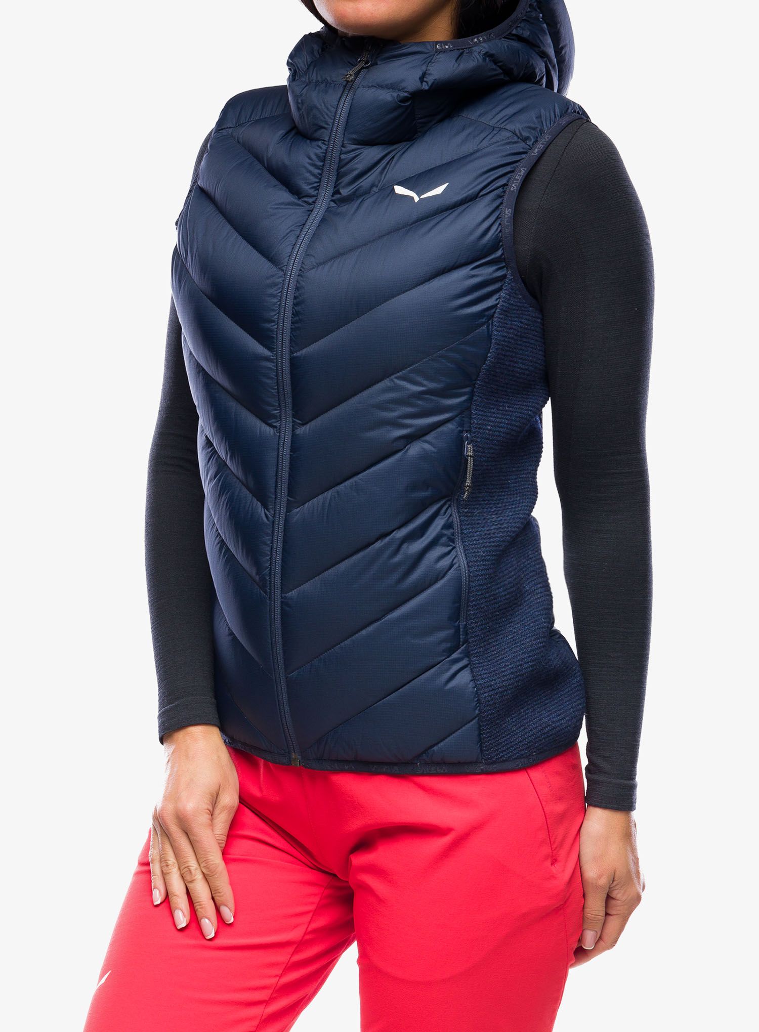 Ženski brezrokavnik Salewa Sarner/RDS Down Hybrid Vest - navy blazer