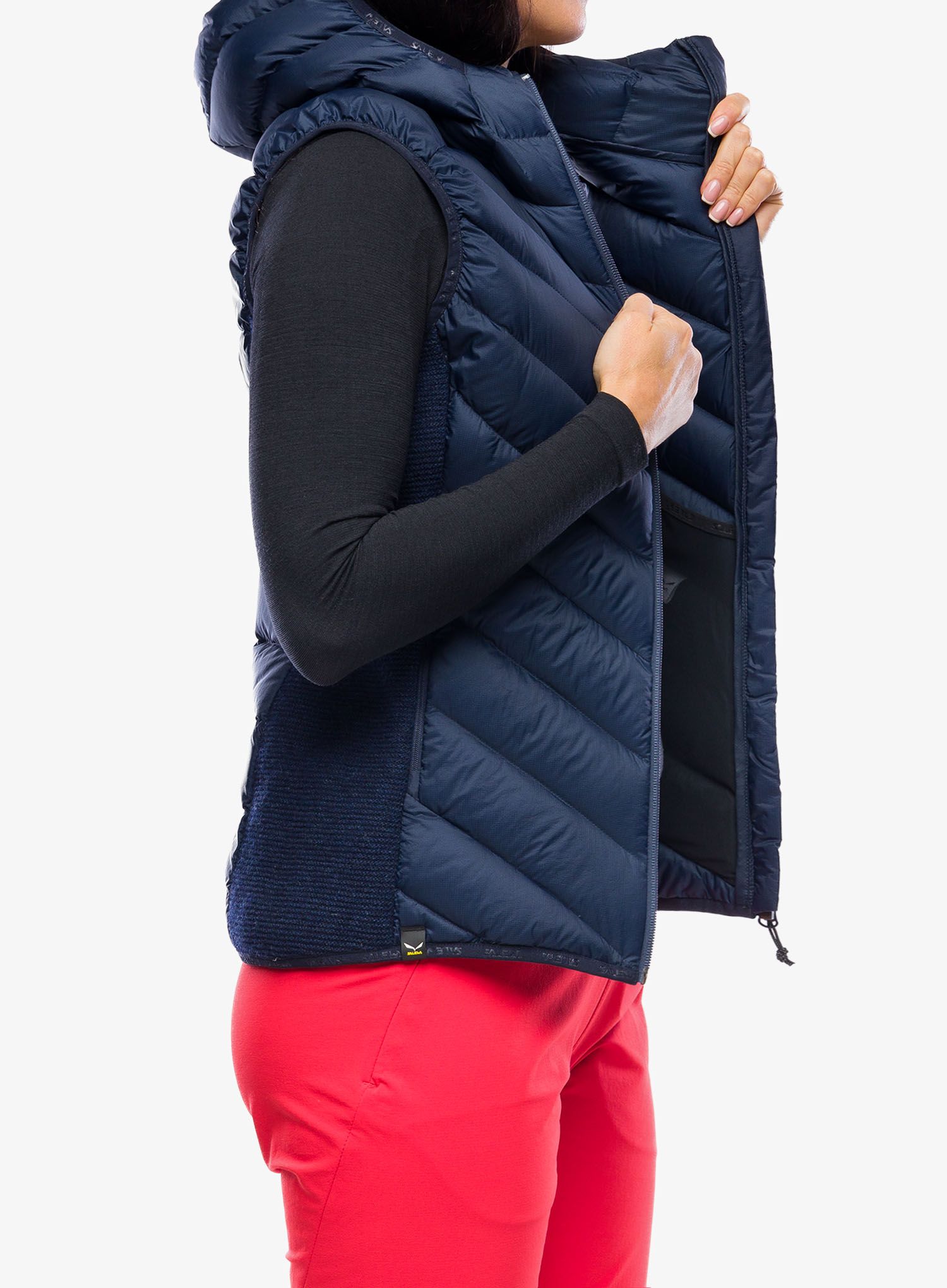 Ženski brezrokavnik Salewa Sarner/RDS Down Hybrid Vest - navy blazer