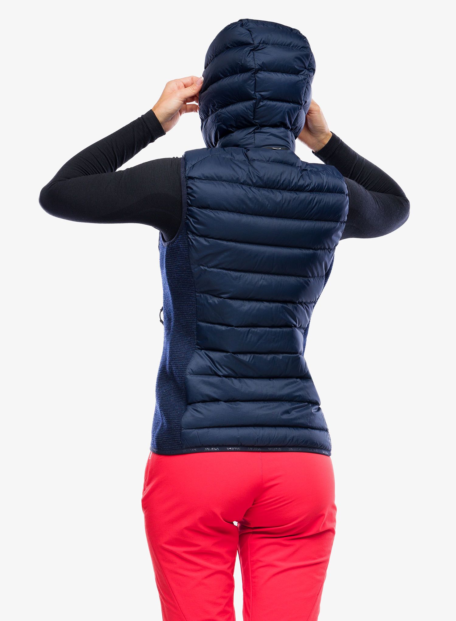 Ženski brezrokavnik Salewa Sarner/RDS Down Hybrid Vest - navy blazer
