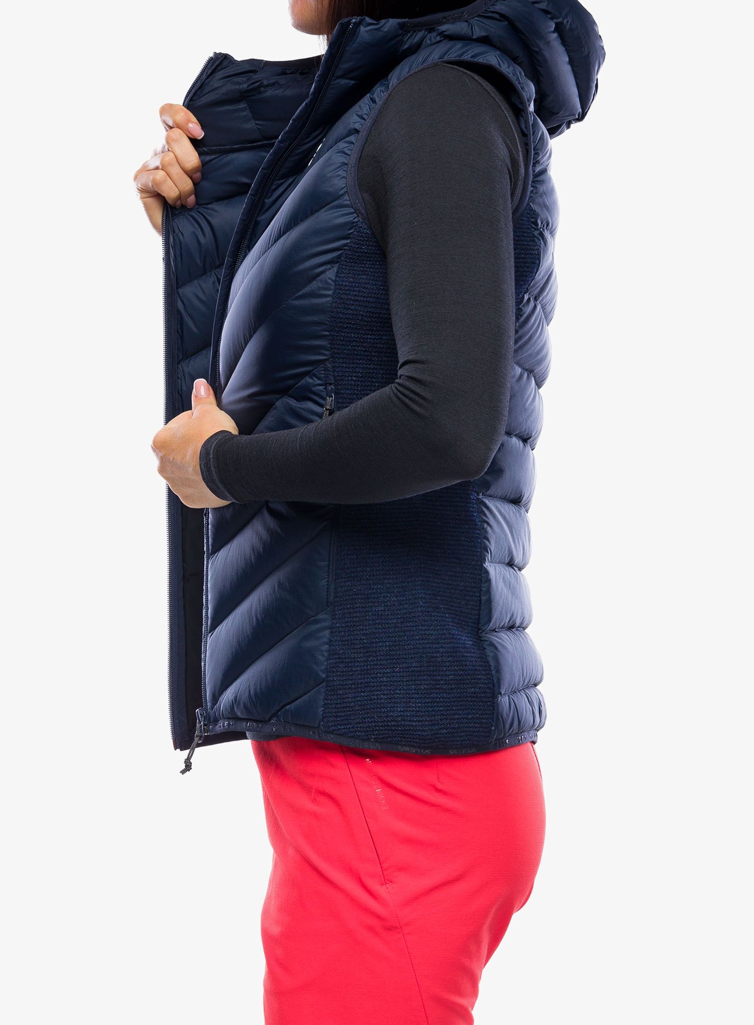 Ženski brezrokavnik Salewa Sarner/RDS Down Hybrid Vest - navy blazer