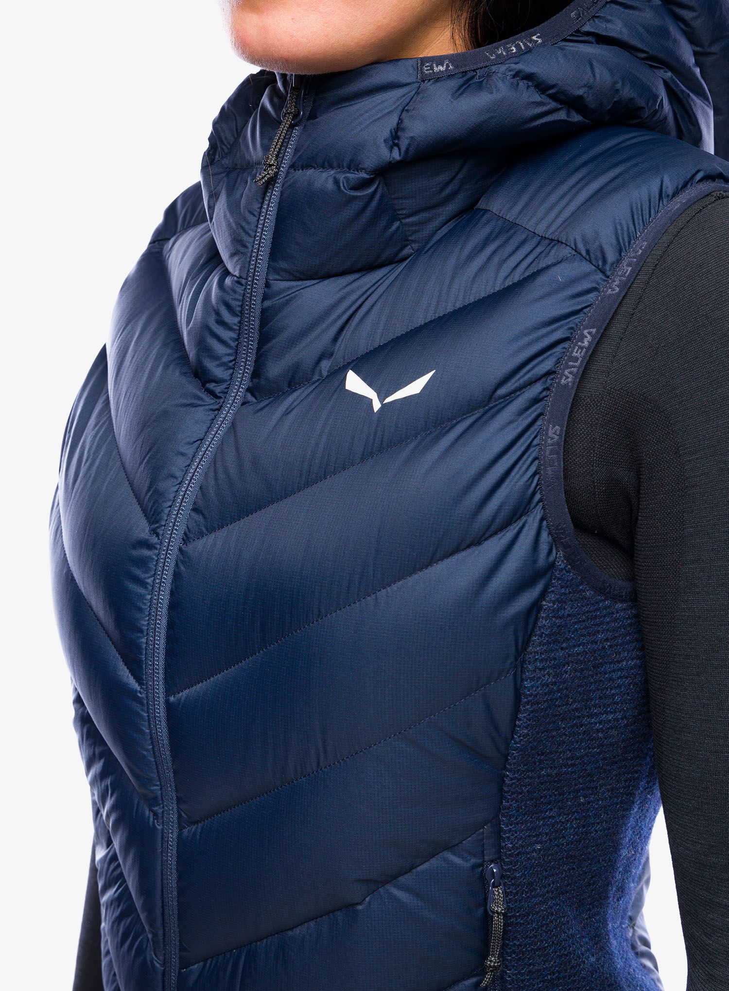 Ženski brezrokavnik Salewa Sarner/RDS Down Hybrid Vest - navy blazer