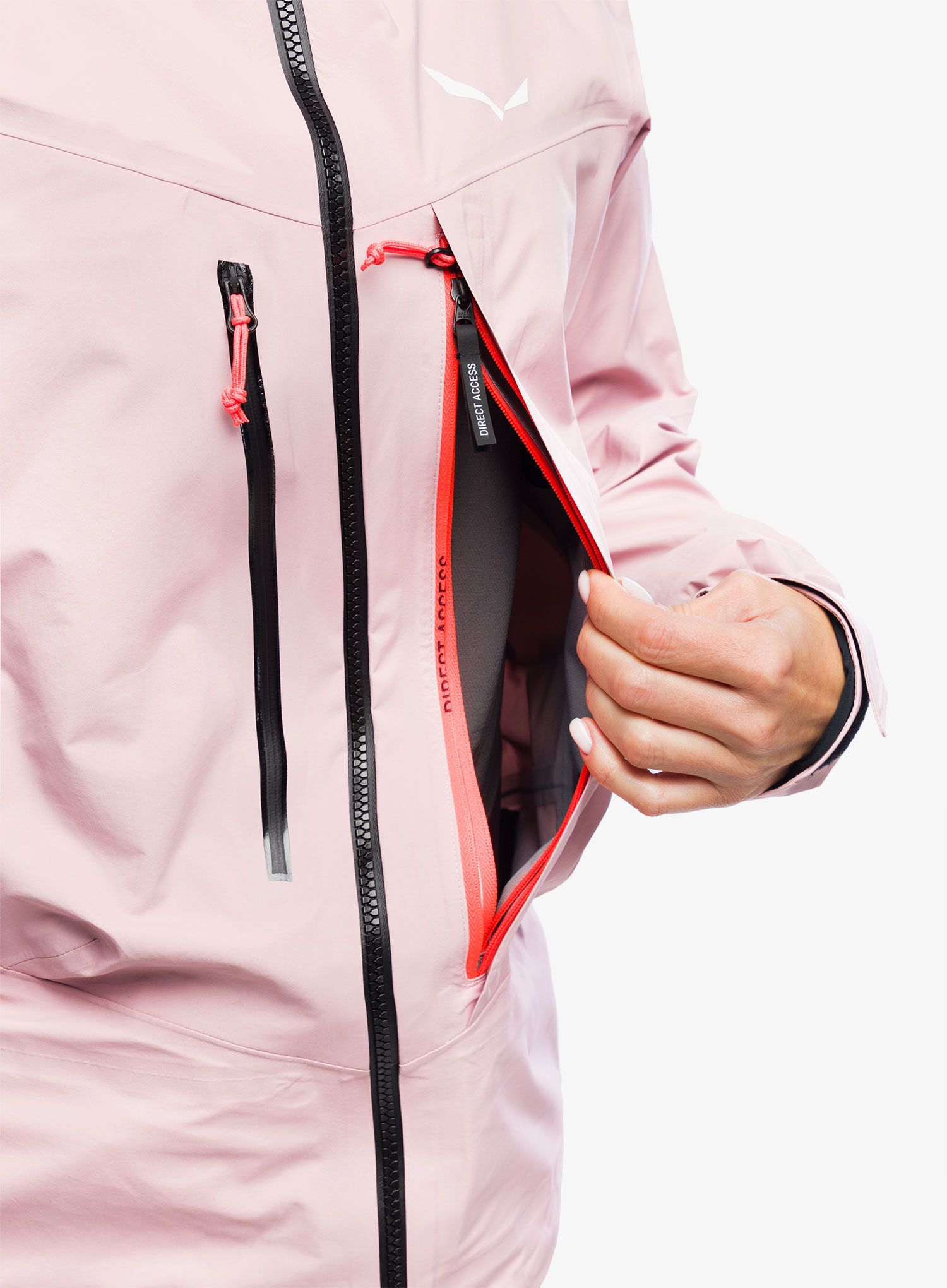 Ženska nepremočljiva jakna Salewa Sella 3L PTX Jacket - zephyr