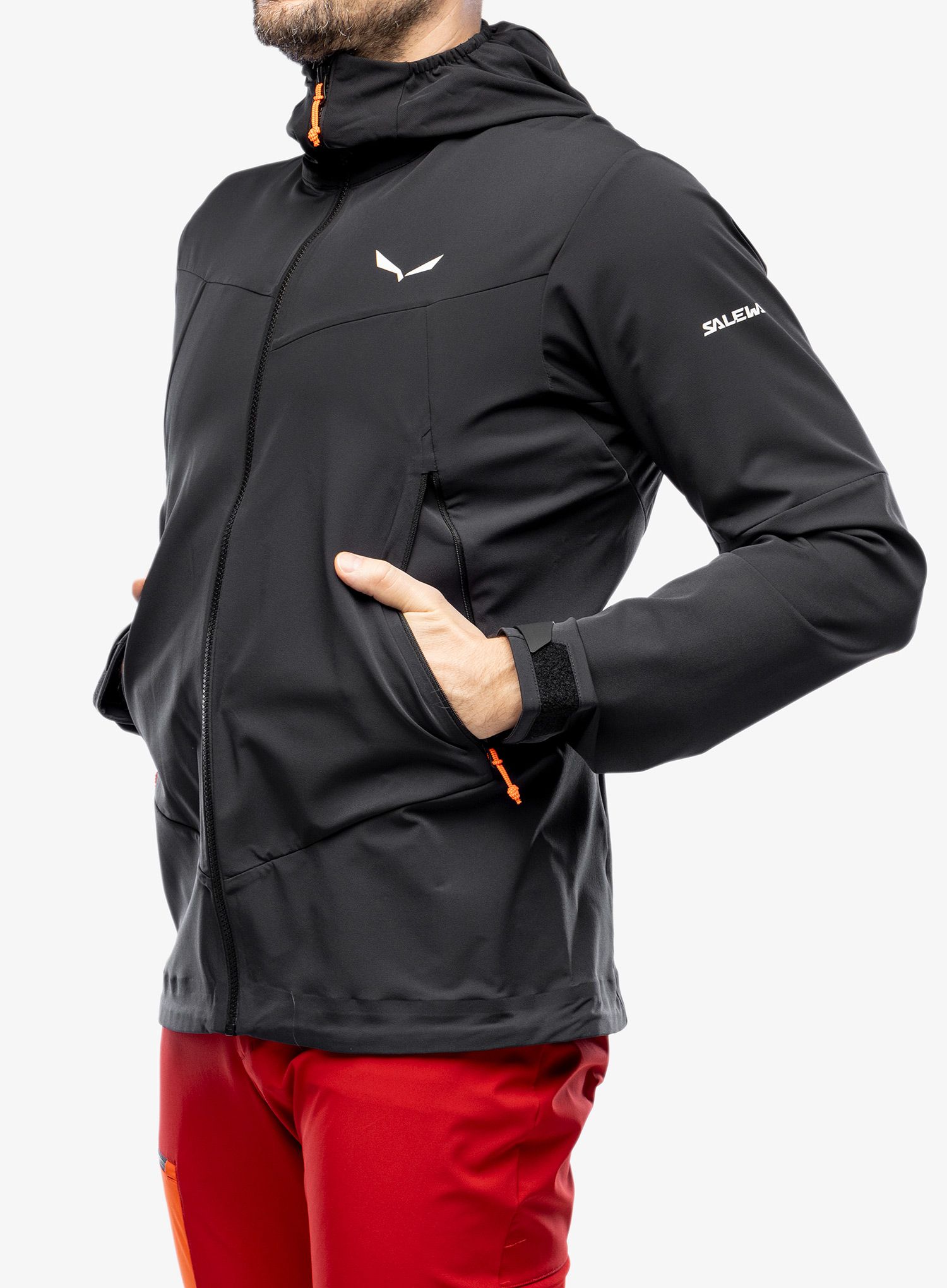 Softshell jakna Salewa Sella DST Jacket - black out