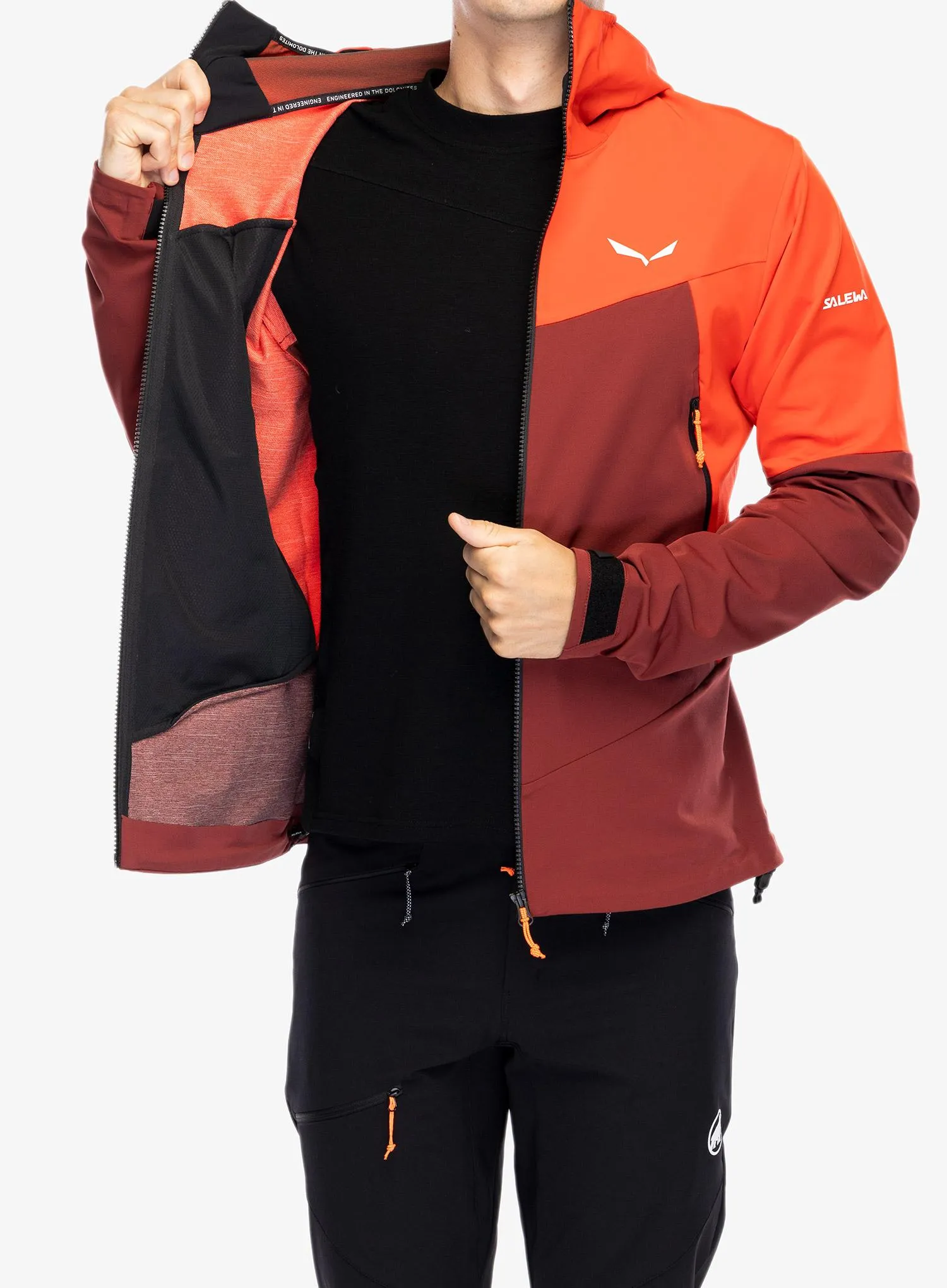 Softshell jakna Salewa Sella DST Jacket - flame