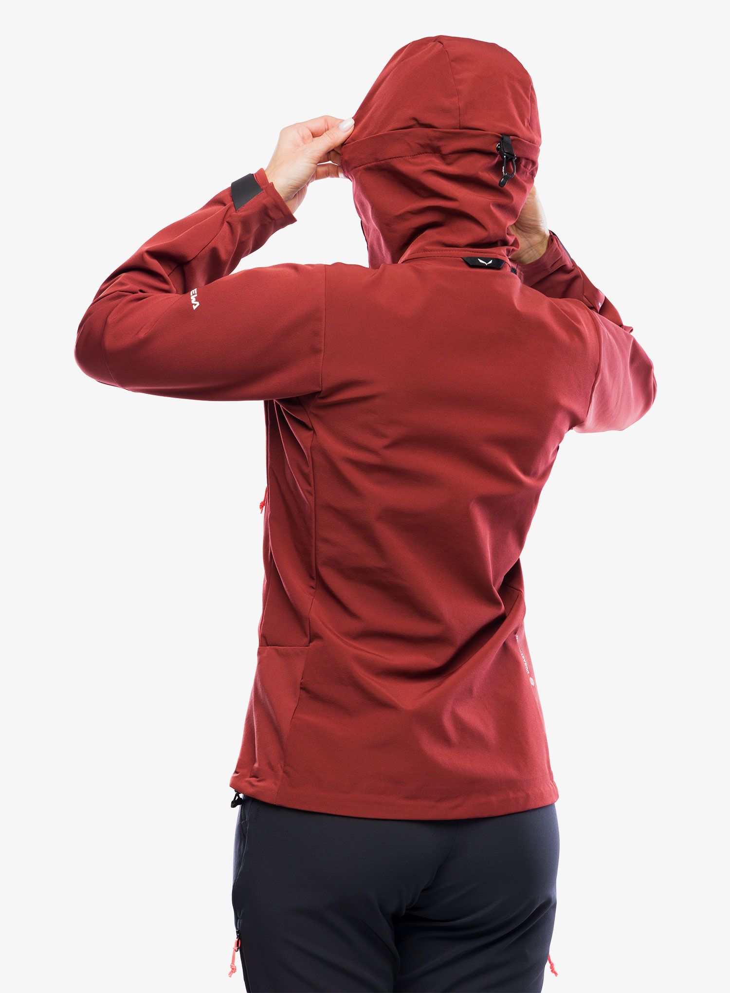 Ženska jakna za turno smučanje Salewa Sella DST Jacket - syrah