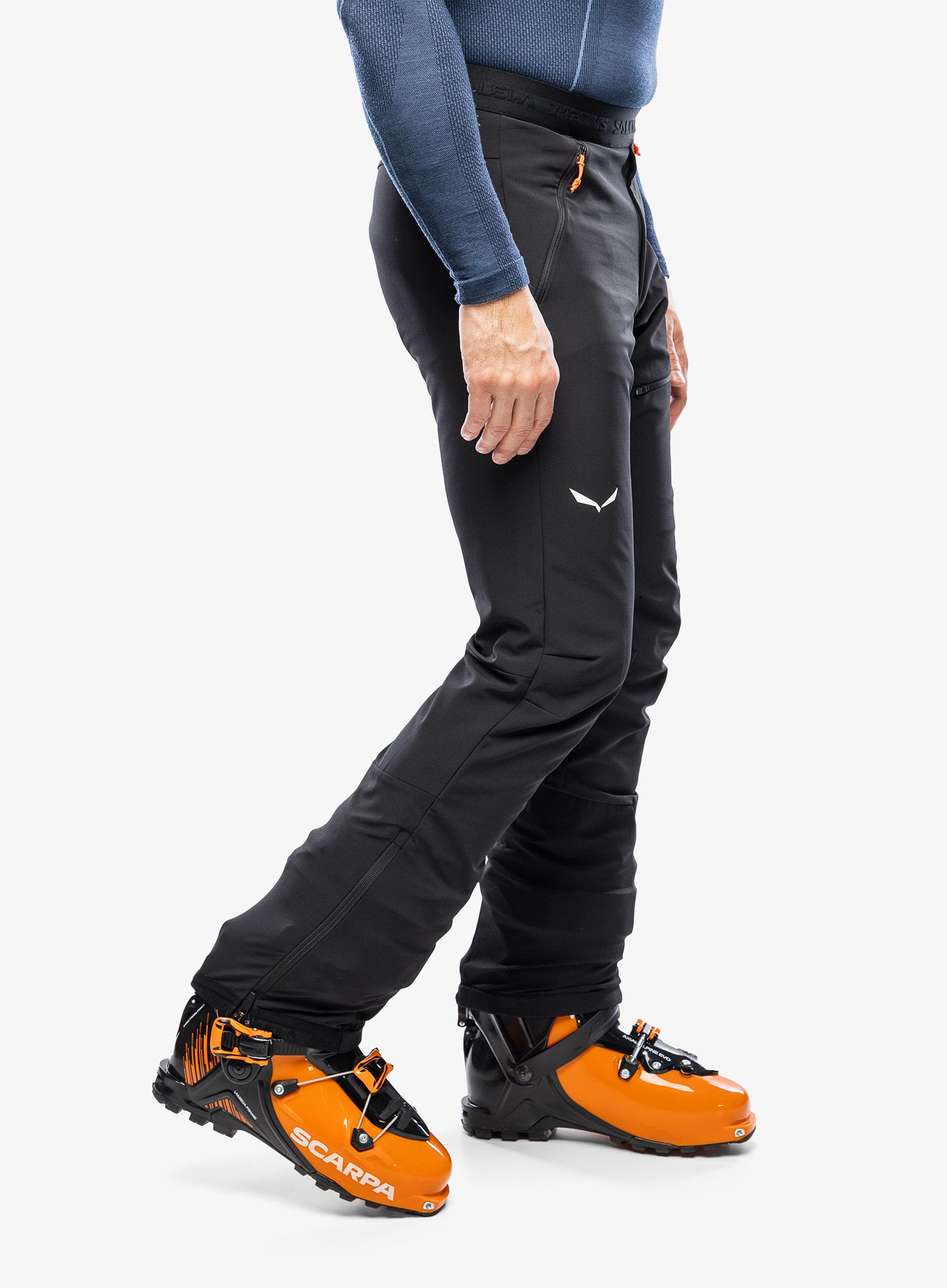 Softshell hlače Salewa Sella DST Light Pants - black out