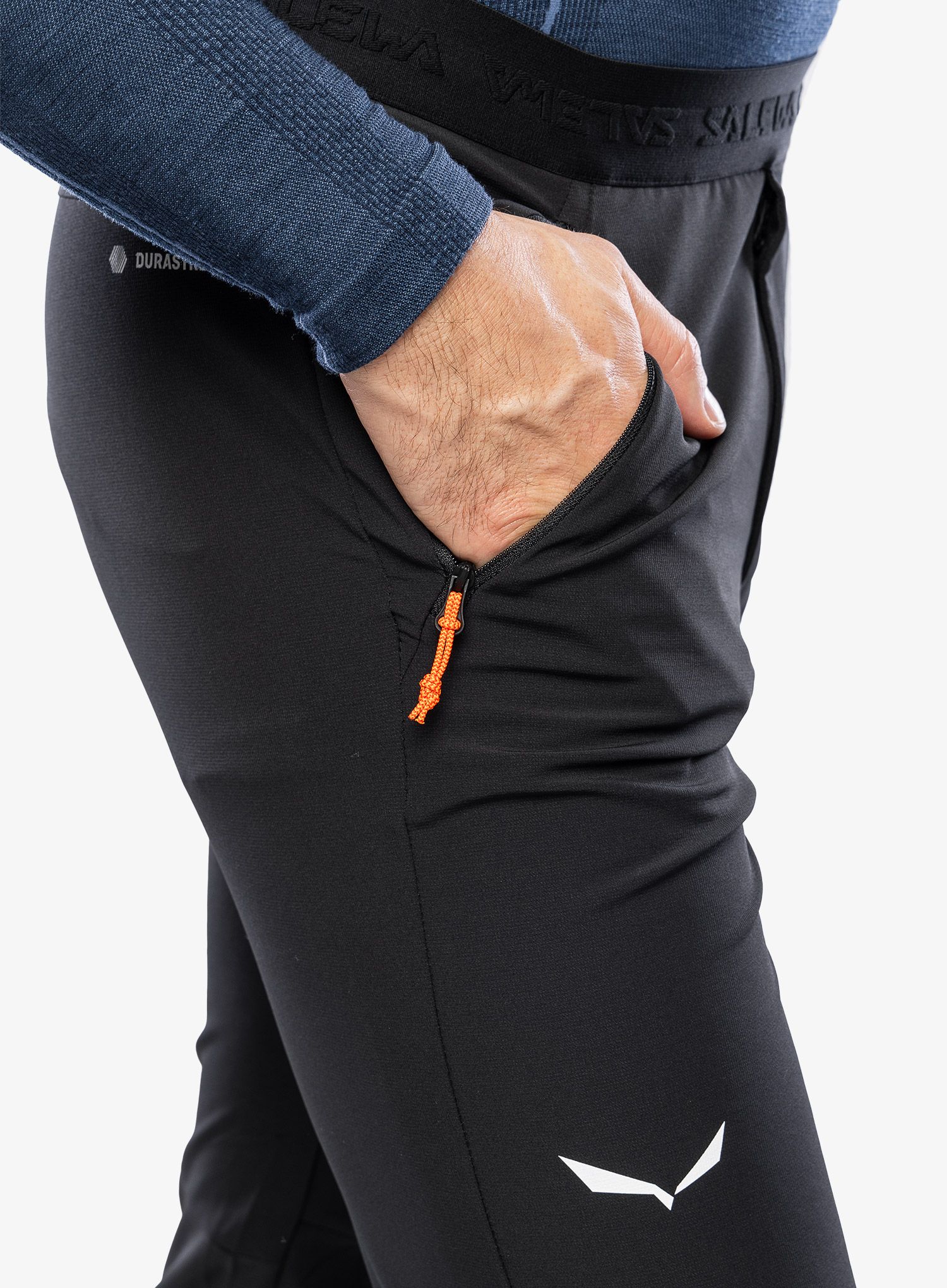 Softshell hlače Salewa Sella DST Light Pants - black out