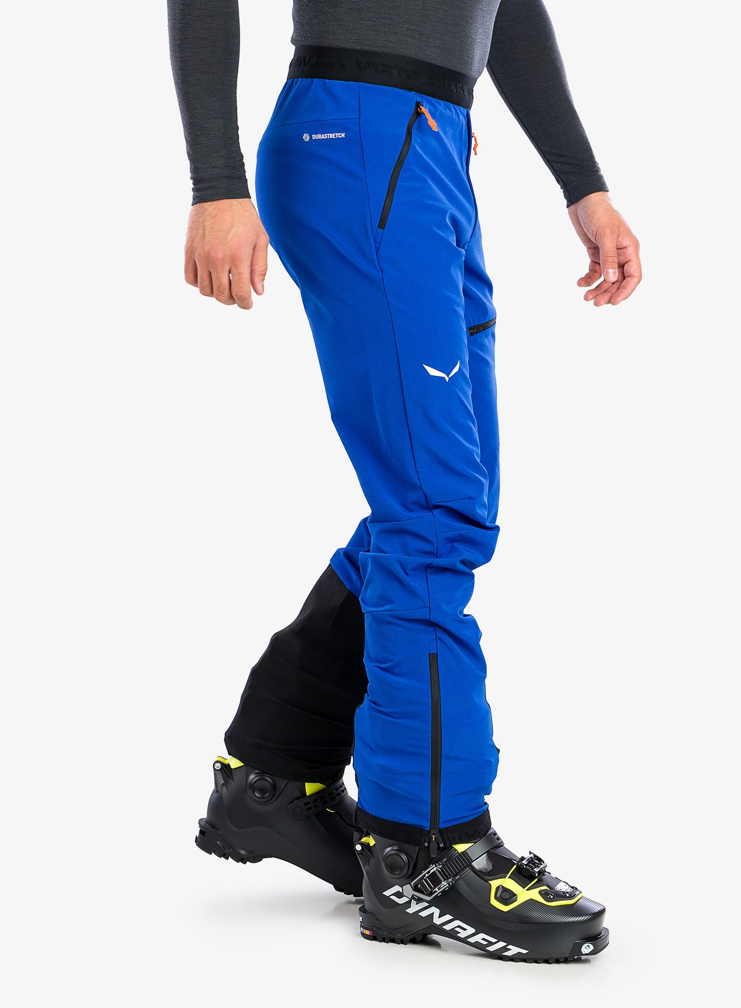 Hlače za turno smučanje Salewa Sella DST Light Pants - electric/black out