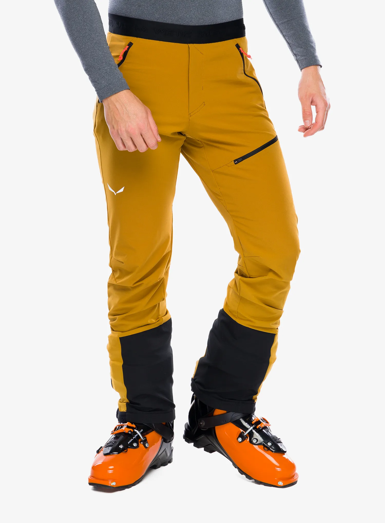 Softshell hlače Salewa Sella DST Light Pants - golden brown
