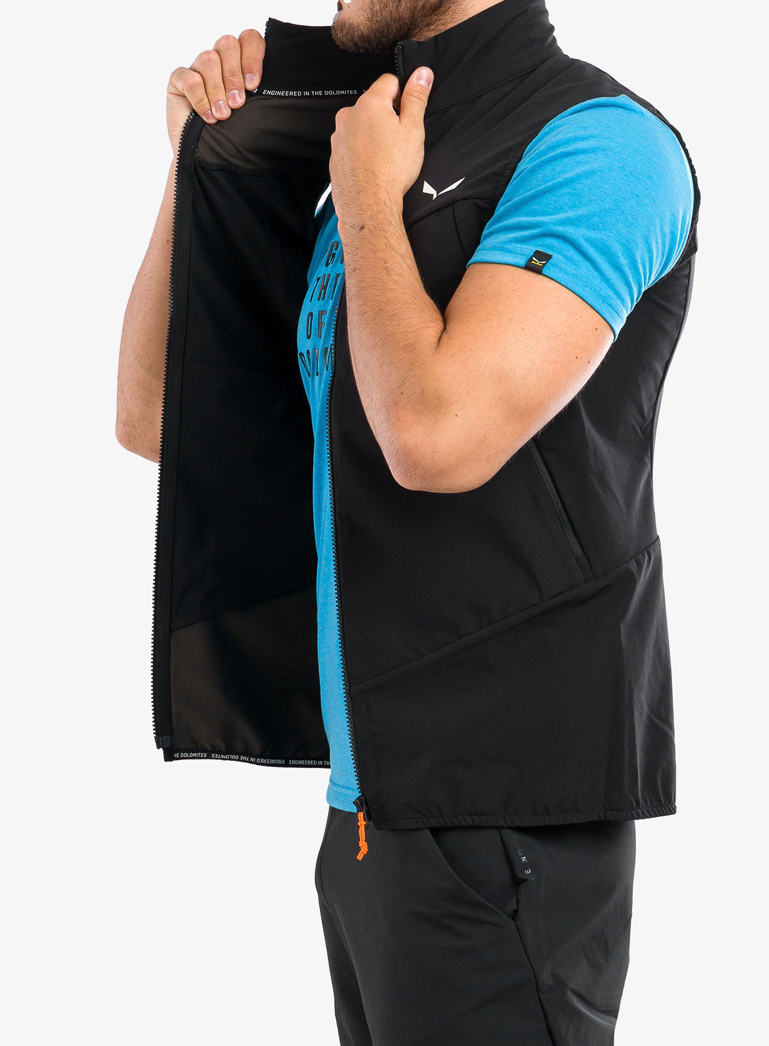 Moški brezrokavnik Salewa Sella DST Vest - black out