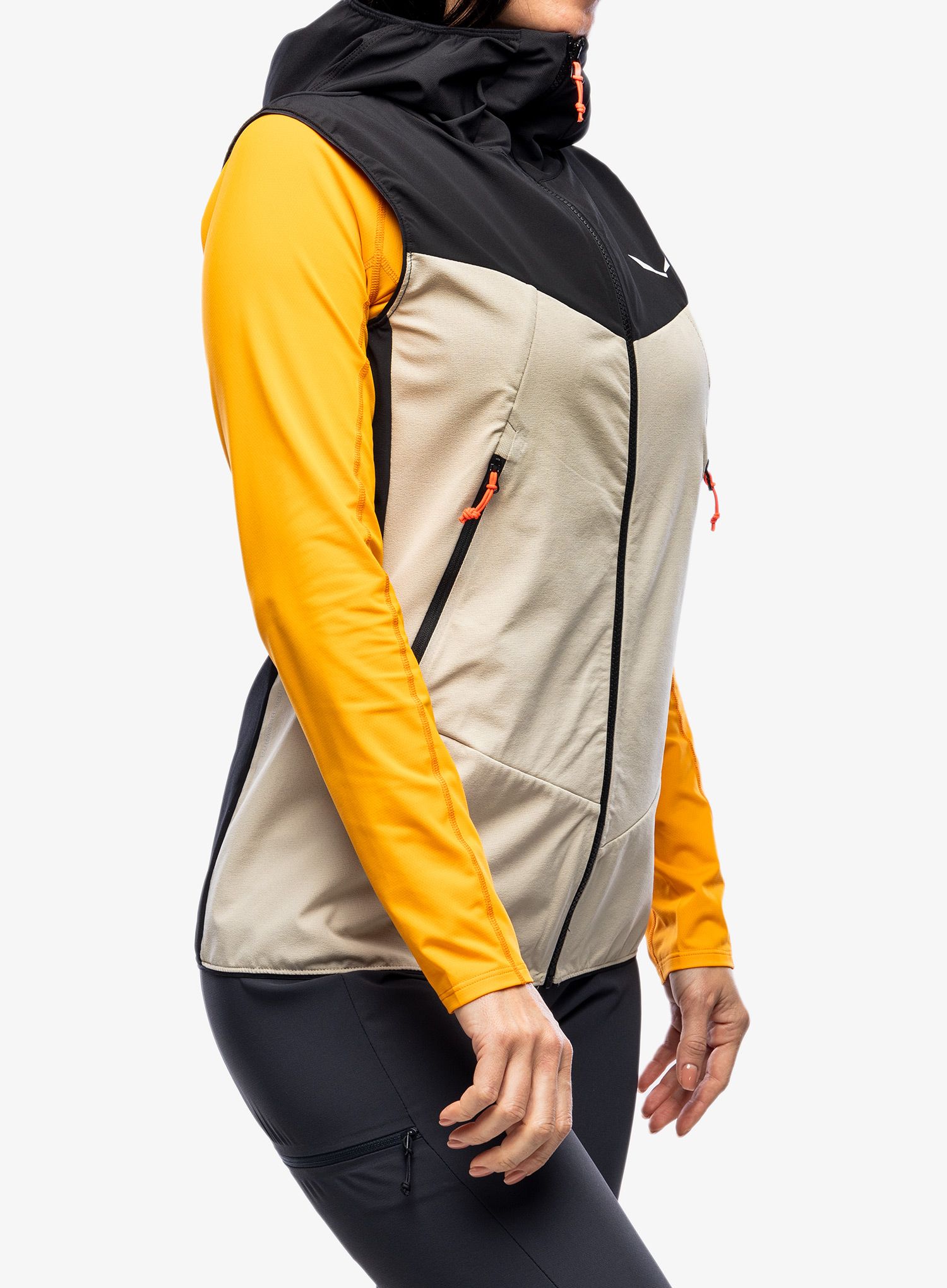 Ženski brezrokavnik Salewa Sella DST Vest - black out/oatmeal