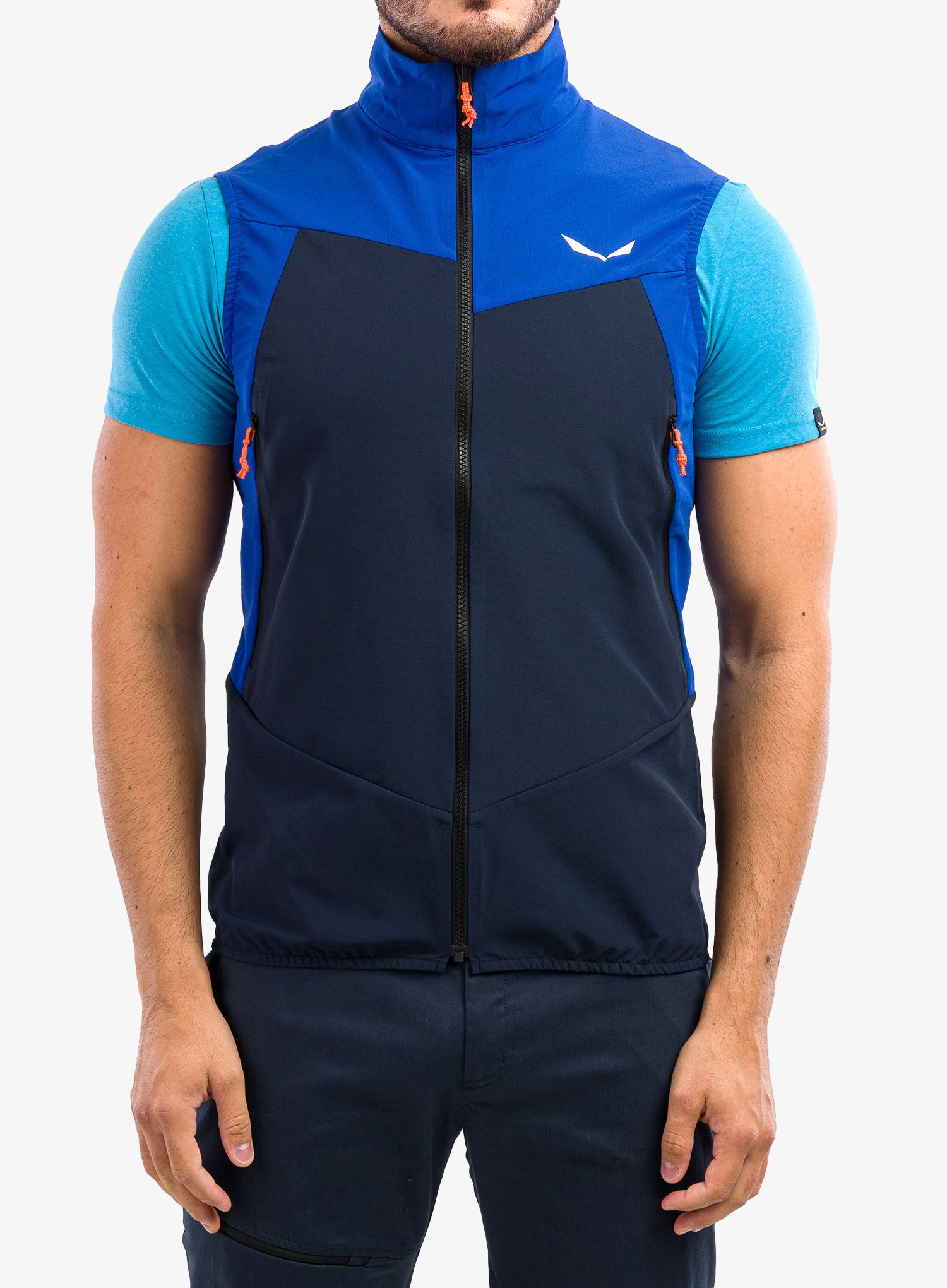 Moški brezrokavnik Salewa Sella DST Vest - electric/navy blazer